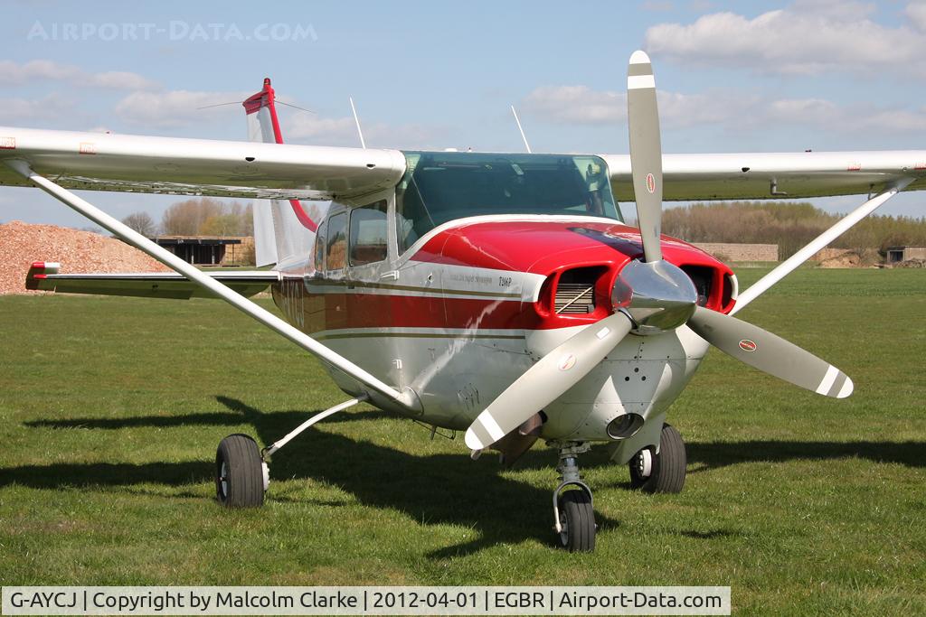 G-AYCJ, 1968 Cessna TP206D Turbo Super Skylane C/N T206-0552, Cessna TP206D Super Skylane, Breighton Airfield's 2012 April Fools Fly-In.