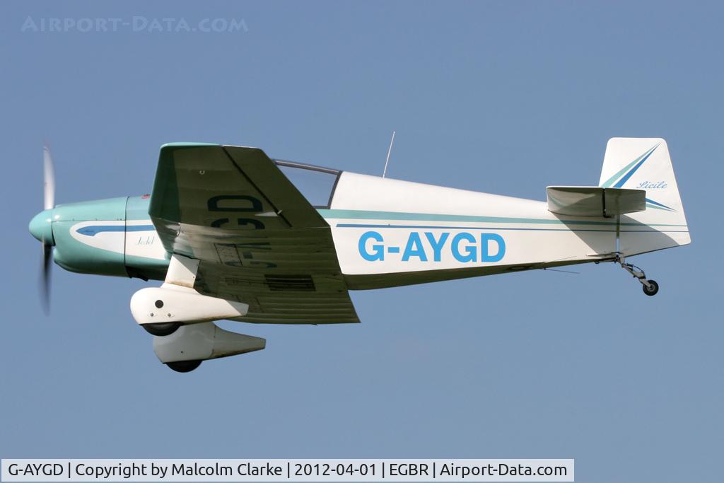 G-AYGD, 1963 CEA Jodel DR1050 Sicile C/N 515, CEA Jodel DR1050 Sicile, Breighton Airfield's 2012 April Fools Fly-In.