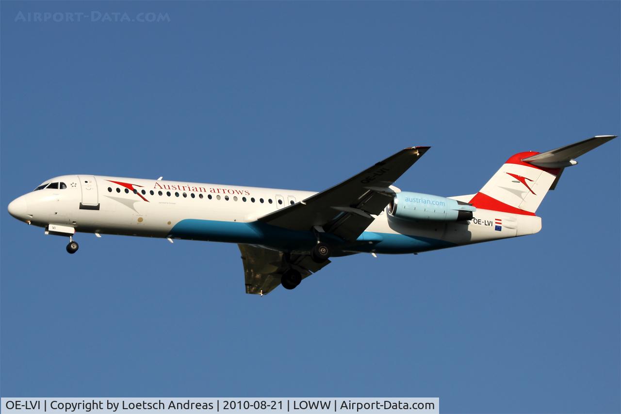 OE-LVI, 1993 Fokker 100 (F-28-0100) C/N 11468, named 