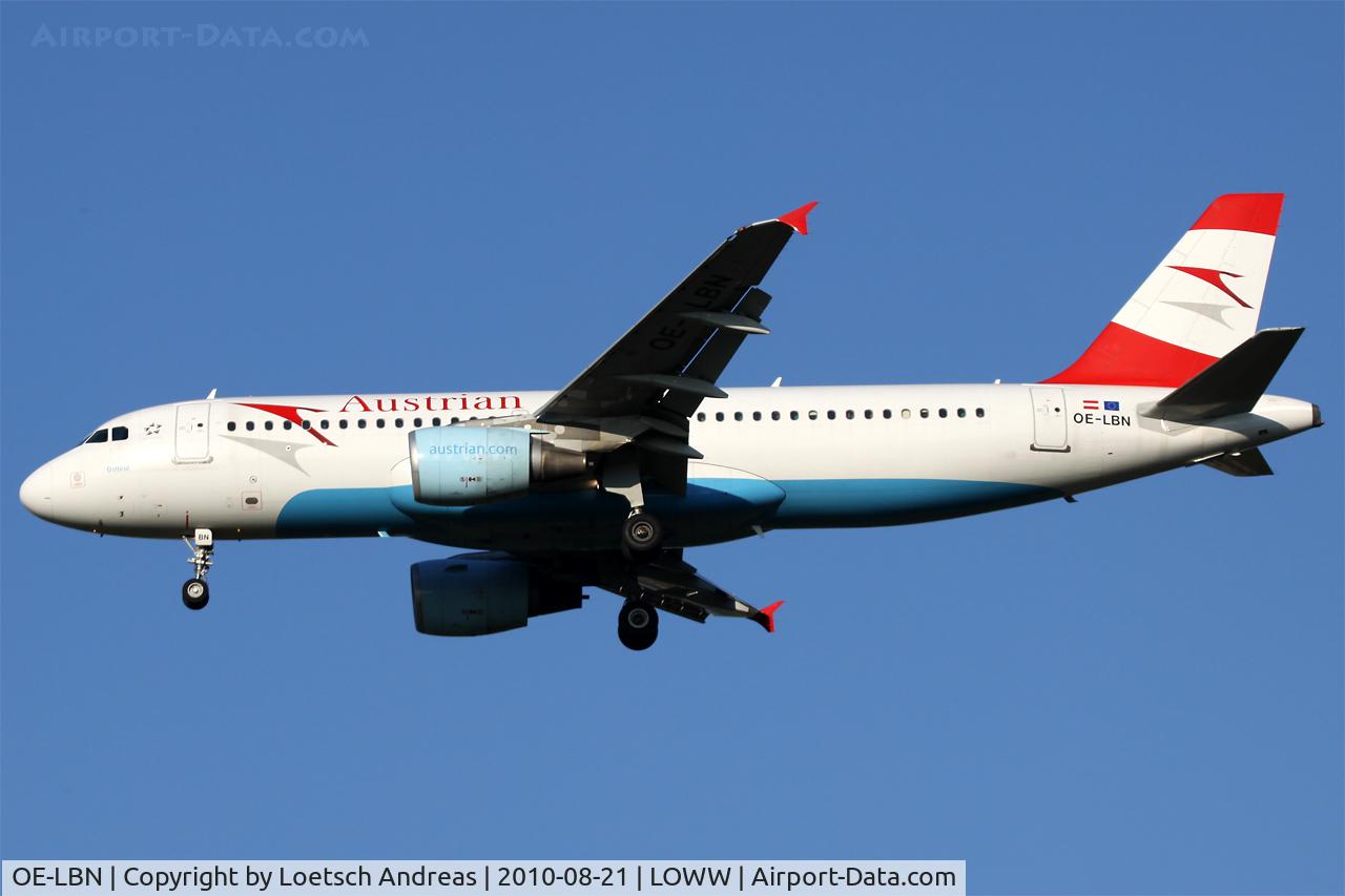 OE-LBN, 1997 Airbus A320-214 C/N 768, Austrian