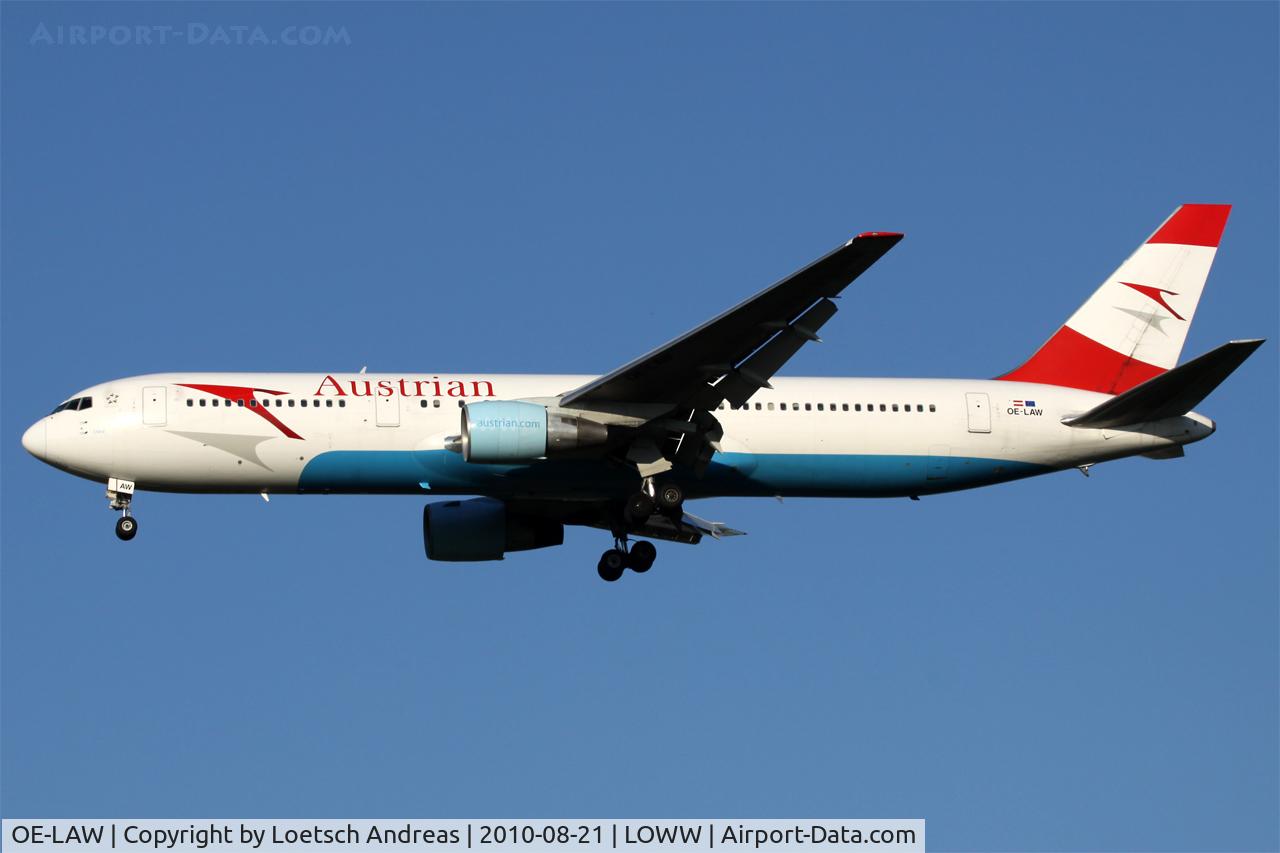 OE-LAW, 1992 Boeing 767-3Z9/ER C/N 26417, Austrian