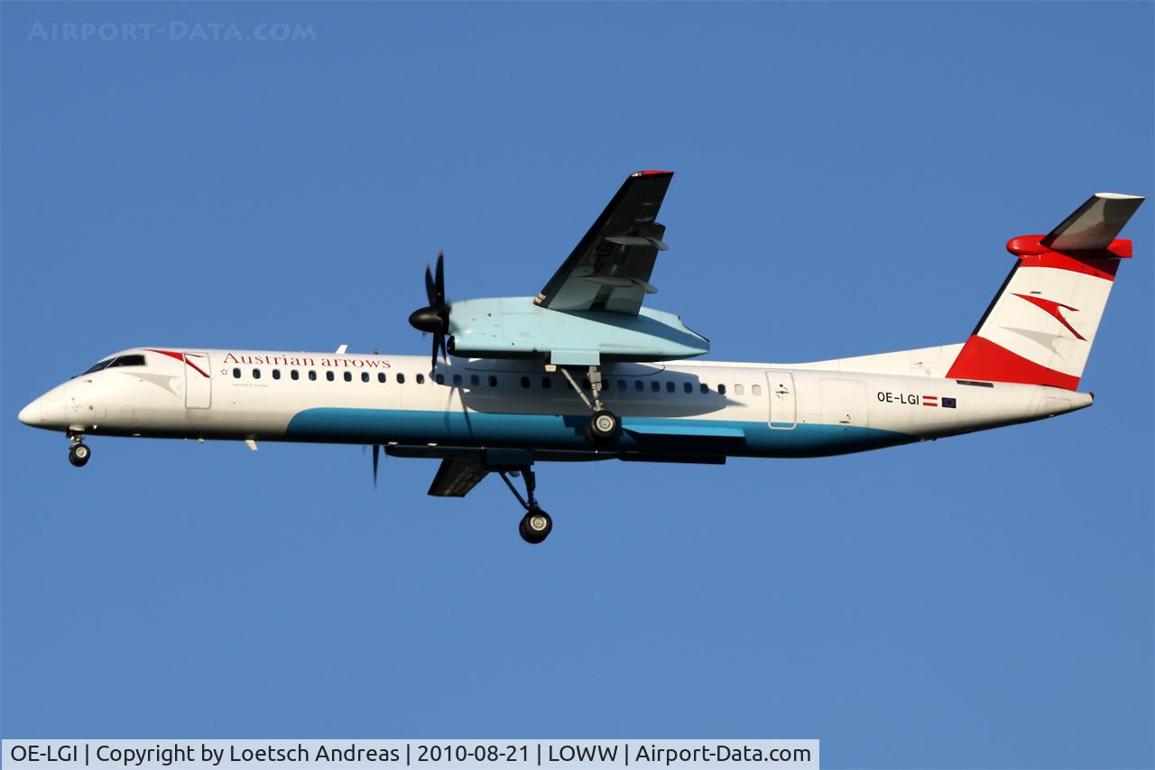 OE-LGI, 2004 De Havilland Canada DHC-8-402Q Dash 8 C/N 4100, named 