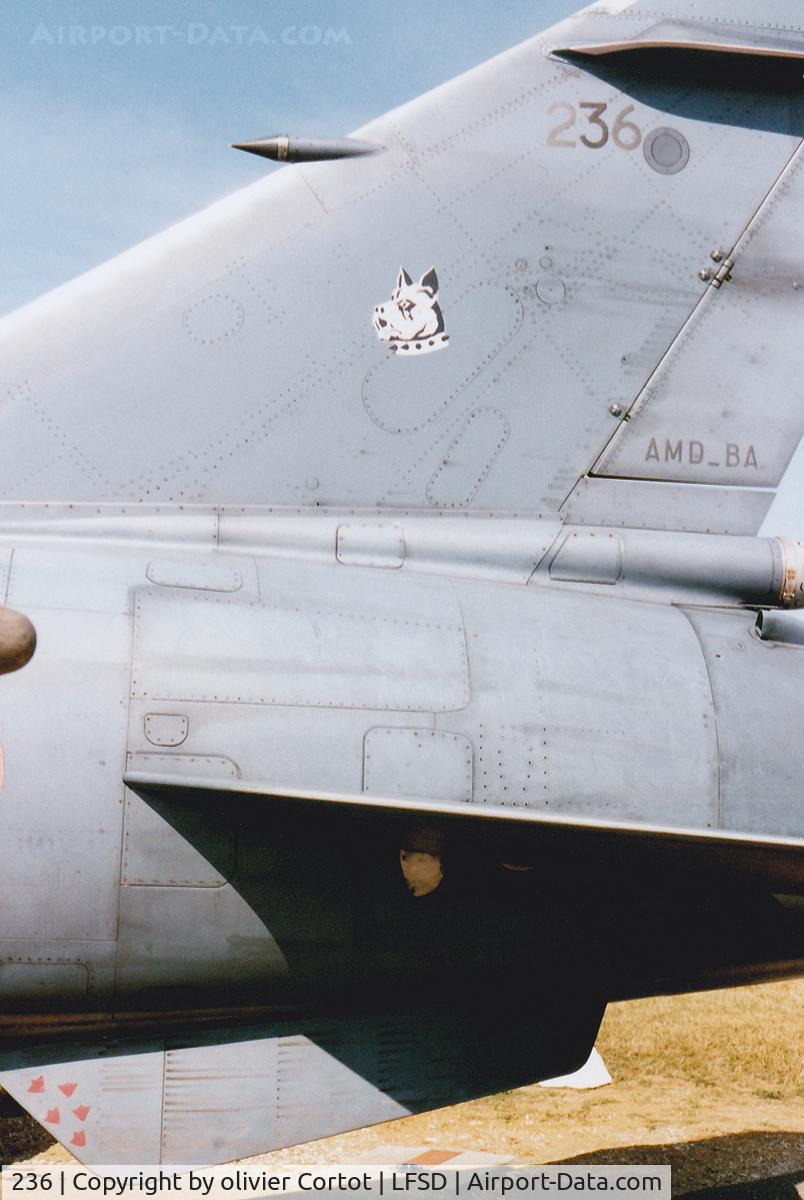 236, Dassault Mirage F.1CT C/N 236, Before being converted to the strike mission, this Mirage F-1 was a pure fighter, as F-1C this aircraft was assigned to the 12th (now disbanded) fighter group in Cambrai, northern France.