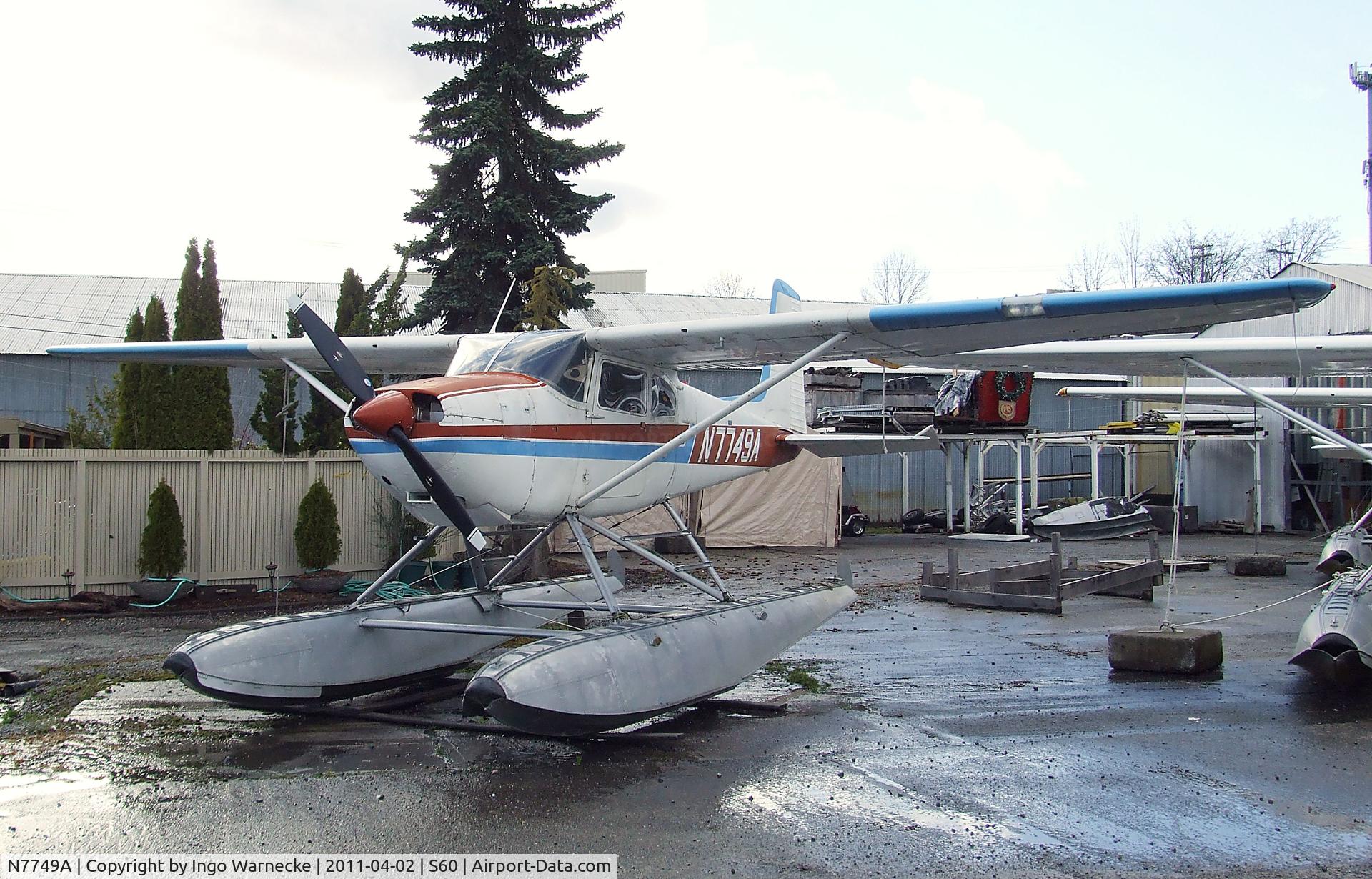 N7749A, 1956 Cessna 180 C/N 32646, Cessna 180 Skywagon on floats at Kenmore Air Harbor, Kenmore WA