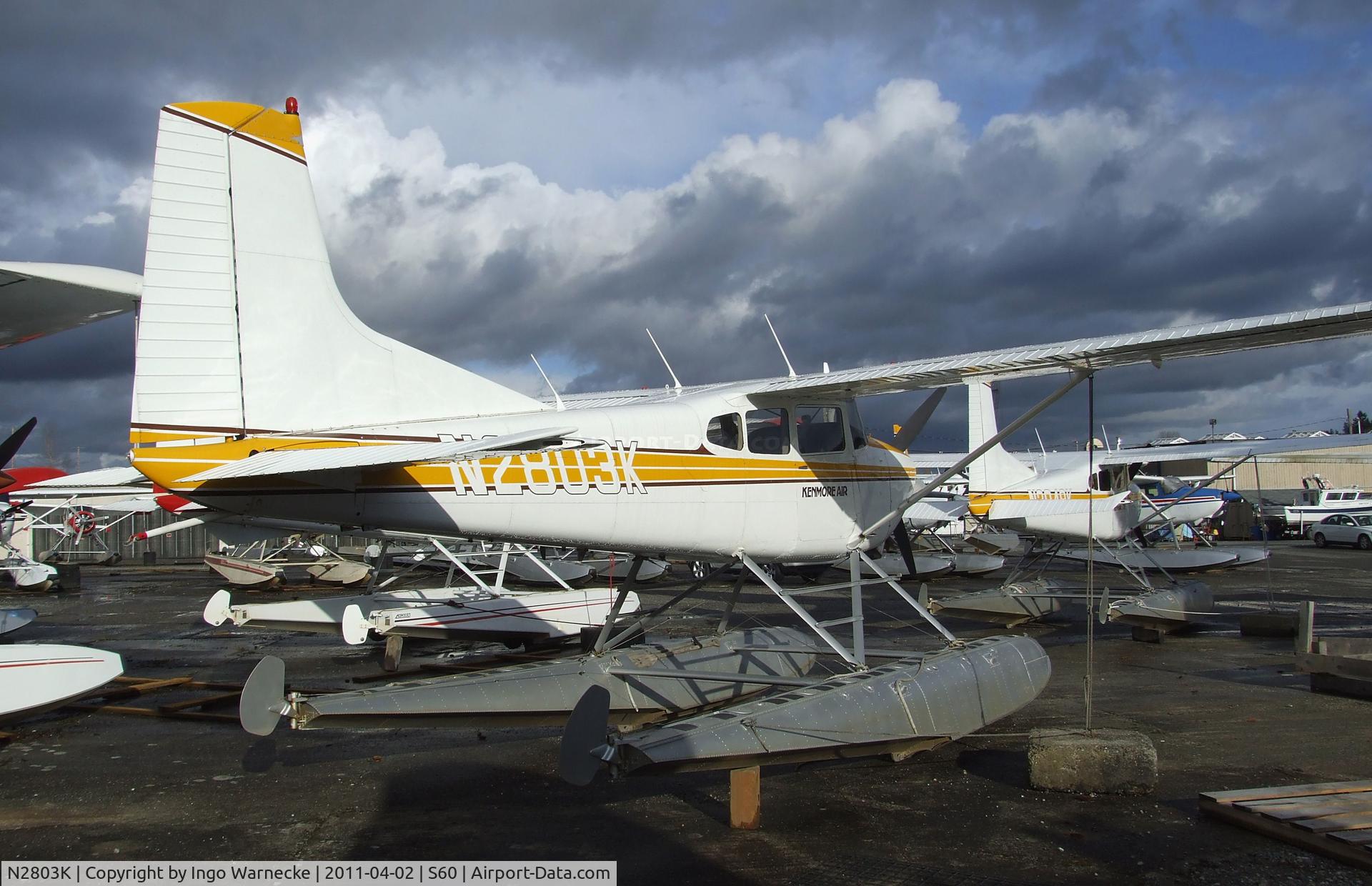 N2803K, 1979 Cessna 180K Skywagon C/N 18053074, Cessna 180K Skywagon on floats at Kenmore Air Harbor, Kenmore WA