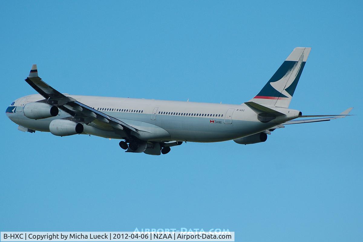 B-HXC, Airbus A340-313 C/N 142, At Auckland