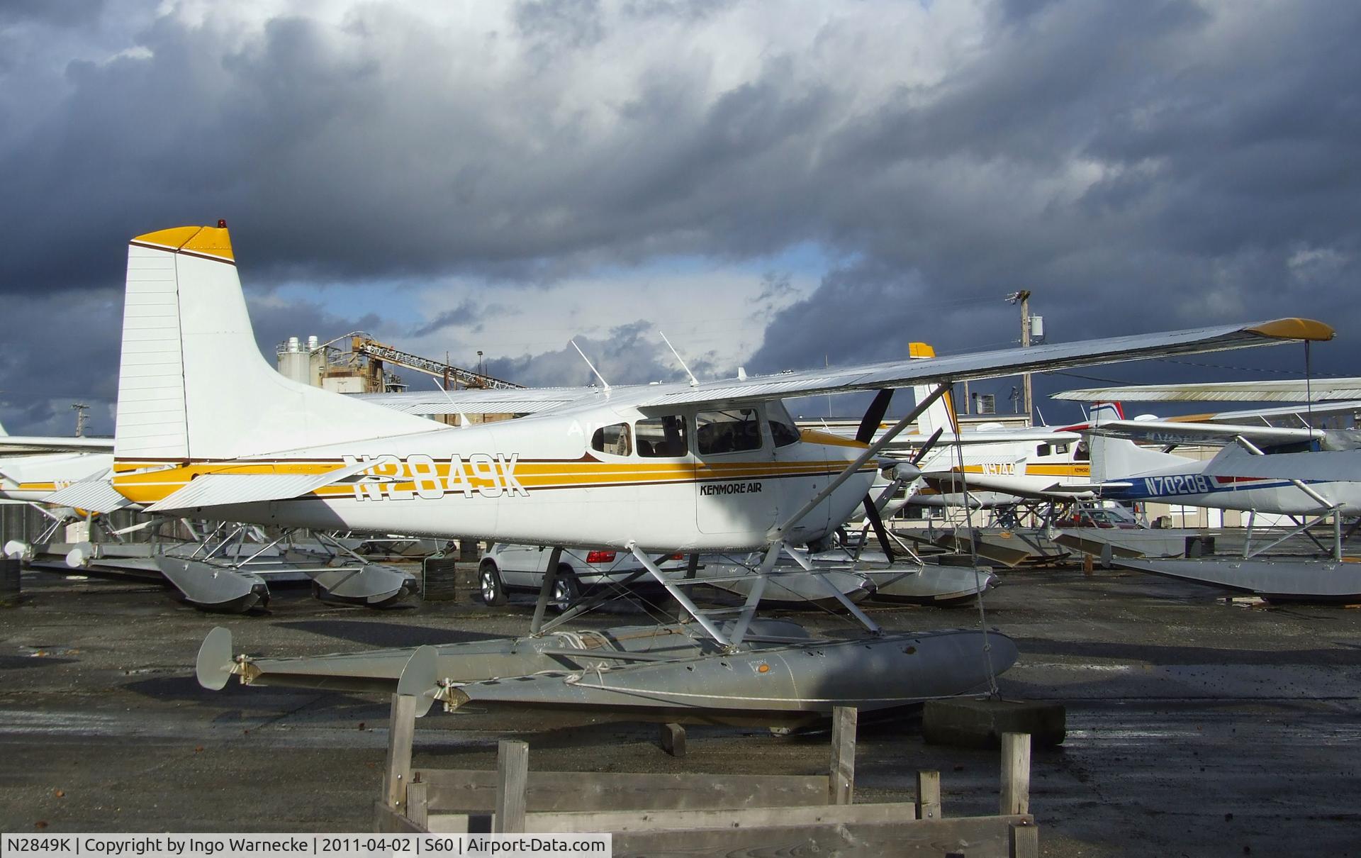 N2849K, 1979 Cessna 180K Skywagon C/N 18053096, Cessna 180K Skywagon on floats at Kenmore Air Harbor, Kenmore WA