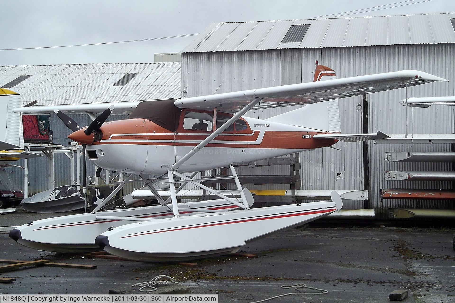N1848Q, 1977 Cessna A185F Skywagon 185 C/N 18503493, Cessna A185F Skywagon on floats at Kenmore Air Harbor, Kenmore WA