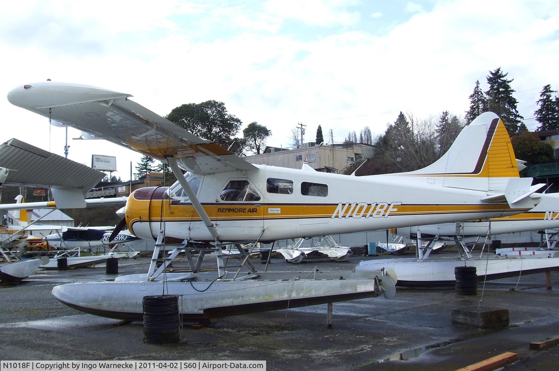 N1018F, 1954 De Havilland Canada U-6A Beaver C/N 710, De Havilland Canada DHC-2 Beaver on floats at Kenmore Air Harbor, Kenmore WA