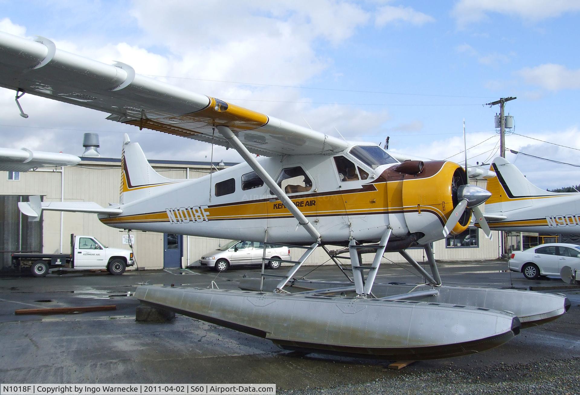 N1018F, 1954 De Havilland Canada U-6A Beaver C/N 710, De Havilland Canada DHC-2 Beaver on floats at Kenmore Air Harbor, Kenmore WA