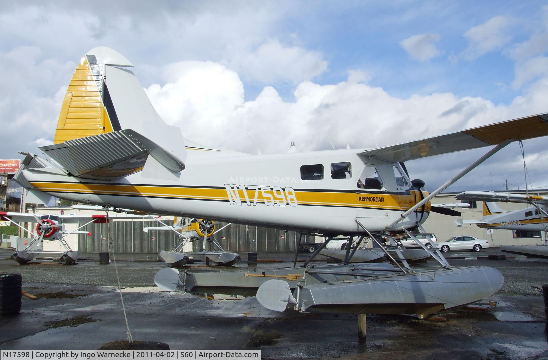 N17598, 1958 De Havilland Canada DHC-2 Beaver Mk.1 C/N 1129, De Havilland Canada DHC-2 Beaver on floats at Kenmore Air Harbor, Kenmore WA