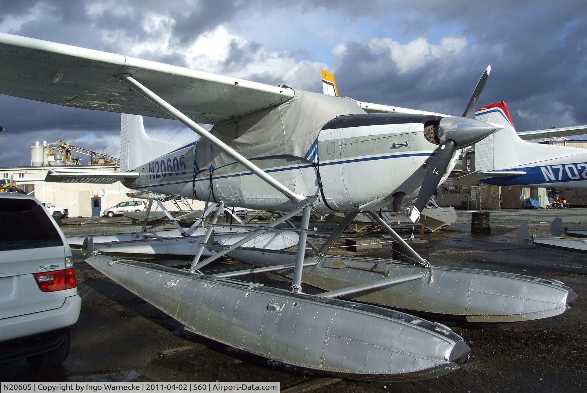 N20605, 1981 Cessna 180K Skywagon C/N 18053199, Cessna 180K Skywagon on floats at Kenmore Air Harbor, Kenmore WA