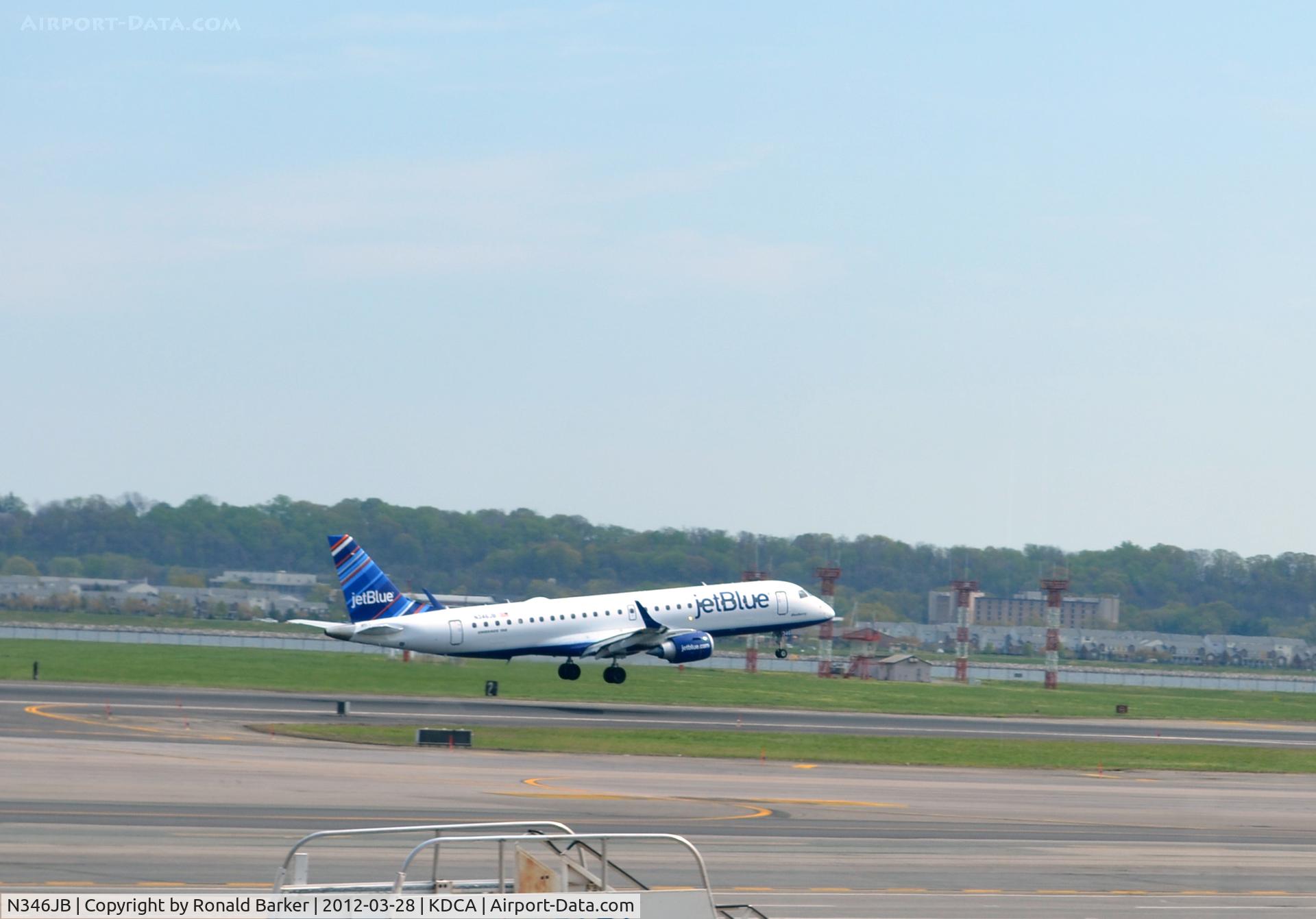 N346JB, 2012 Embraer ERJ-190-100 IGW 190AR C/N 19000504, Departure DCA, VA