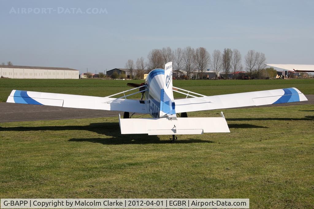 G-BAPP, 1974 Evans VP-1 Coupe C/N PFA 1580, Evans VP-1 Coupe, Breighton Airfield's 2012 April Fools Fly-In.