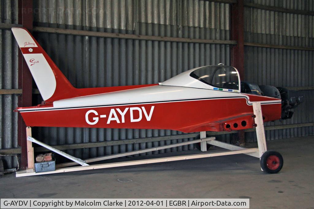 G-AYDV, 1974 Coates Swalesong SA.II Srs.1 C/N PFA 1353, Under renovation? Coates Swalesong SA.II, Breighton Airfield's 2012 April Fools Fly-In.