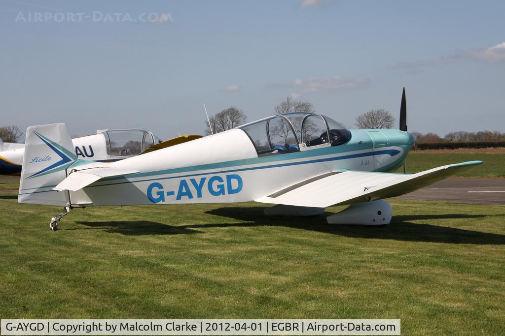 G-AYGD, 1963 CEA Jodel DR1050 Sicile C/N 515, CEA Jodel DR1050 Sicile, Breighton Airfield's 2012 April Fools Fly-In.