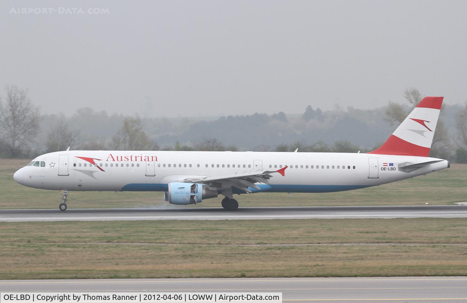 OE-LBD, 1998 Airbus A321-211 C/N 920, Austrian Airlines Airbus A321