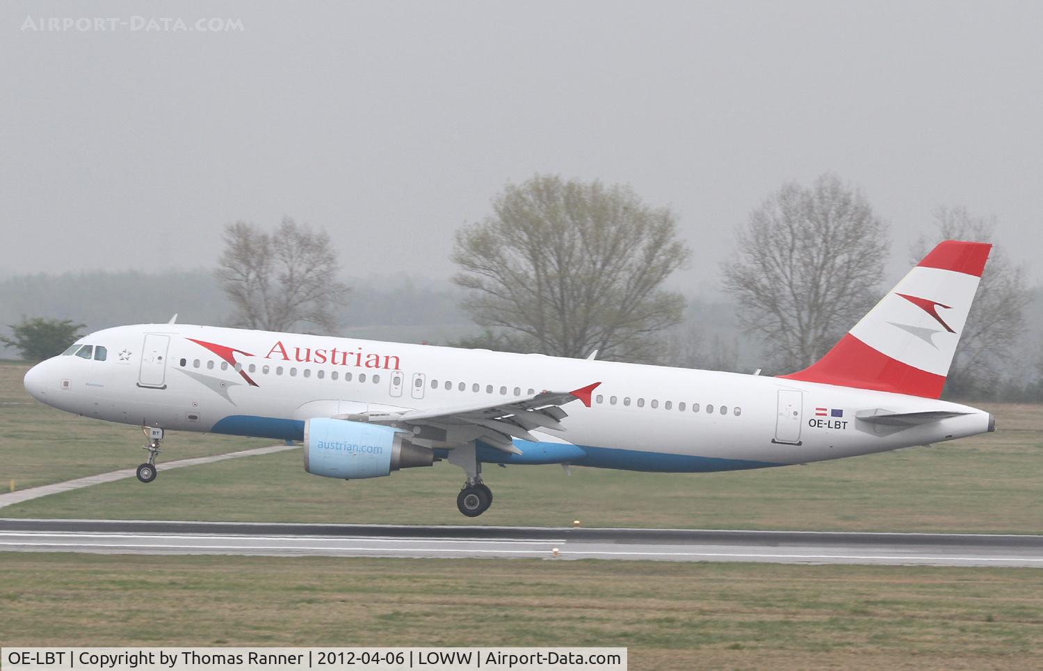 OE-LBT, 2000 Airbus A320-214 C/N 1387, Austrian Airlines Airbus A320
