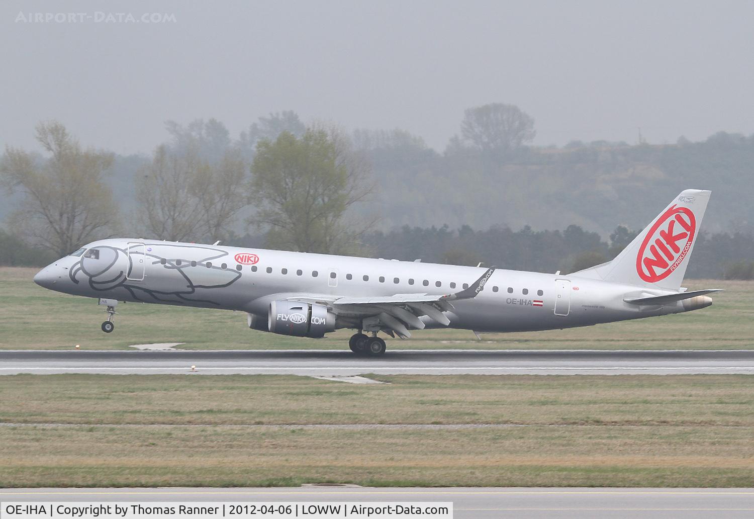 OE-IHA, 2009 Embraer 190LR (ERJ-190-100LR) C/N 19000285, Niki Embraer 190