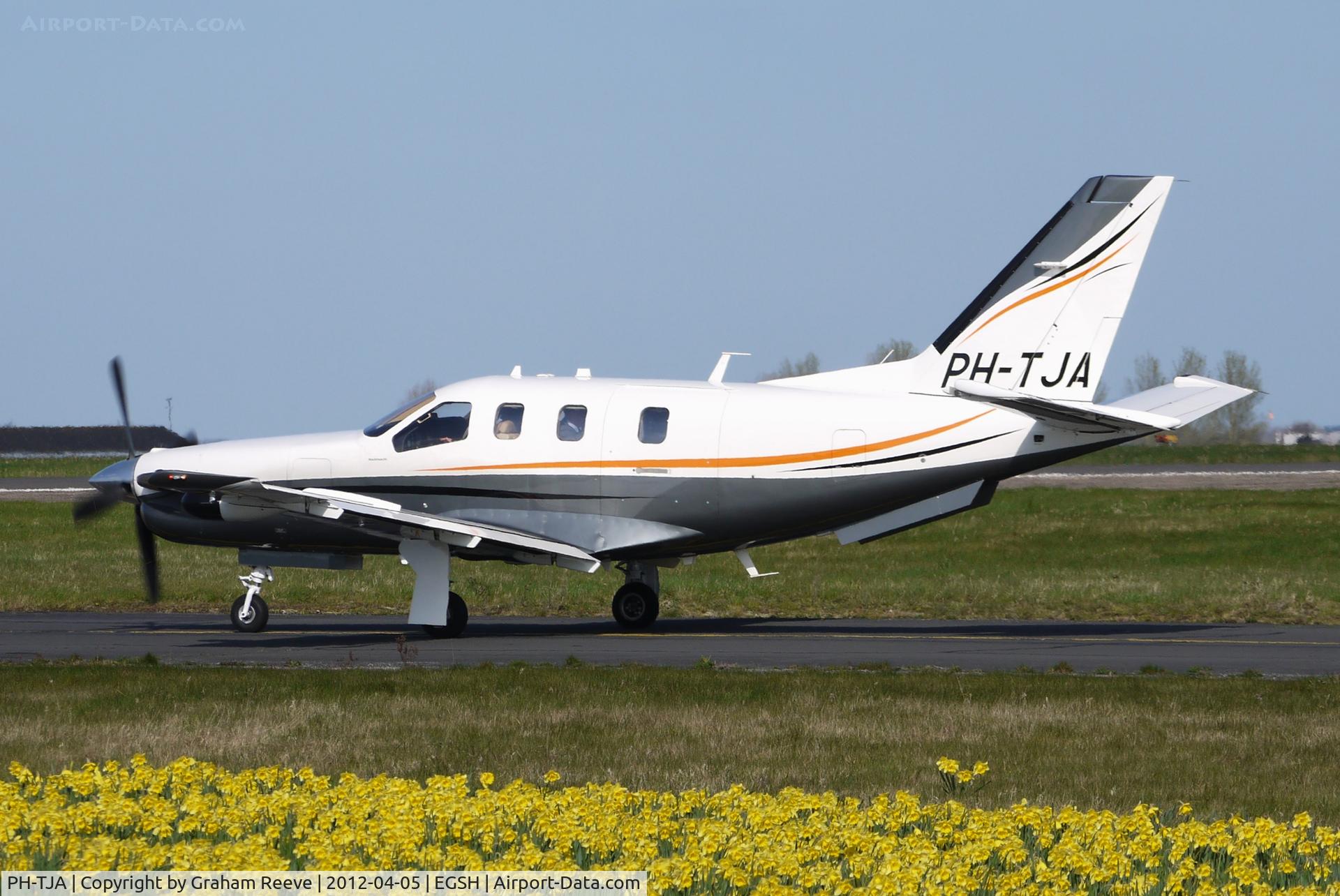 PH-TJA, 2007 Socata TBM-850 C/N 428, About to depart.