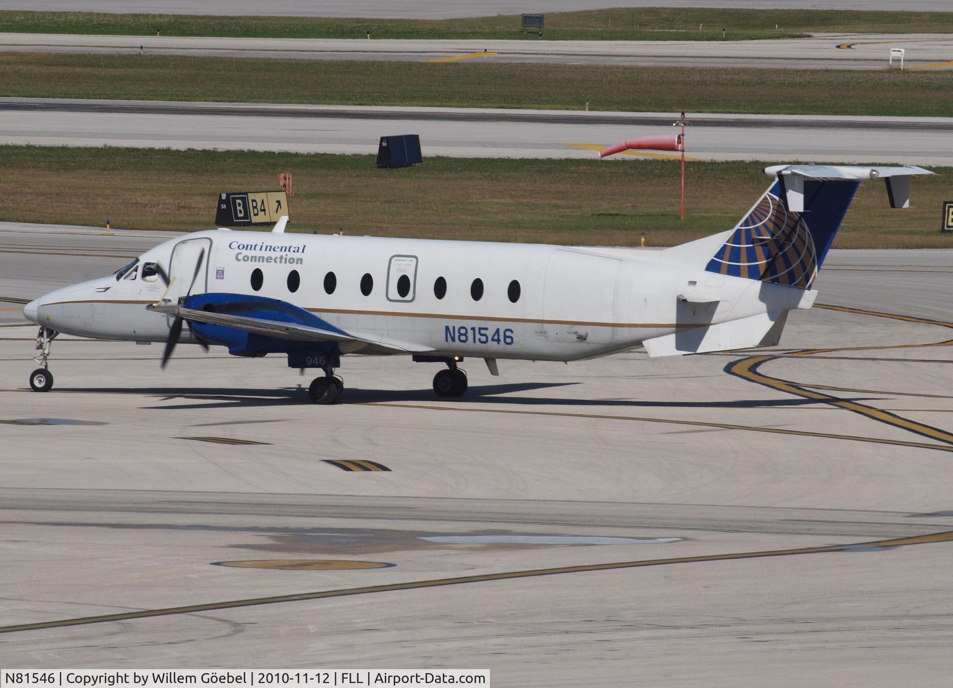 N81546, 1995 Beech 1900D C/N UE-187, Taxi to the runway of FLL Airport