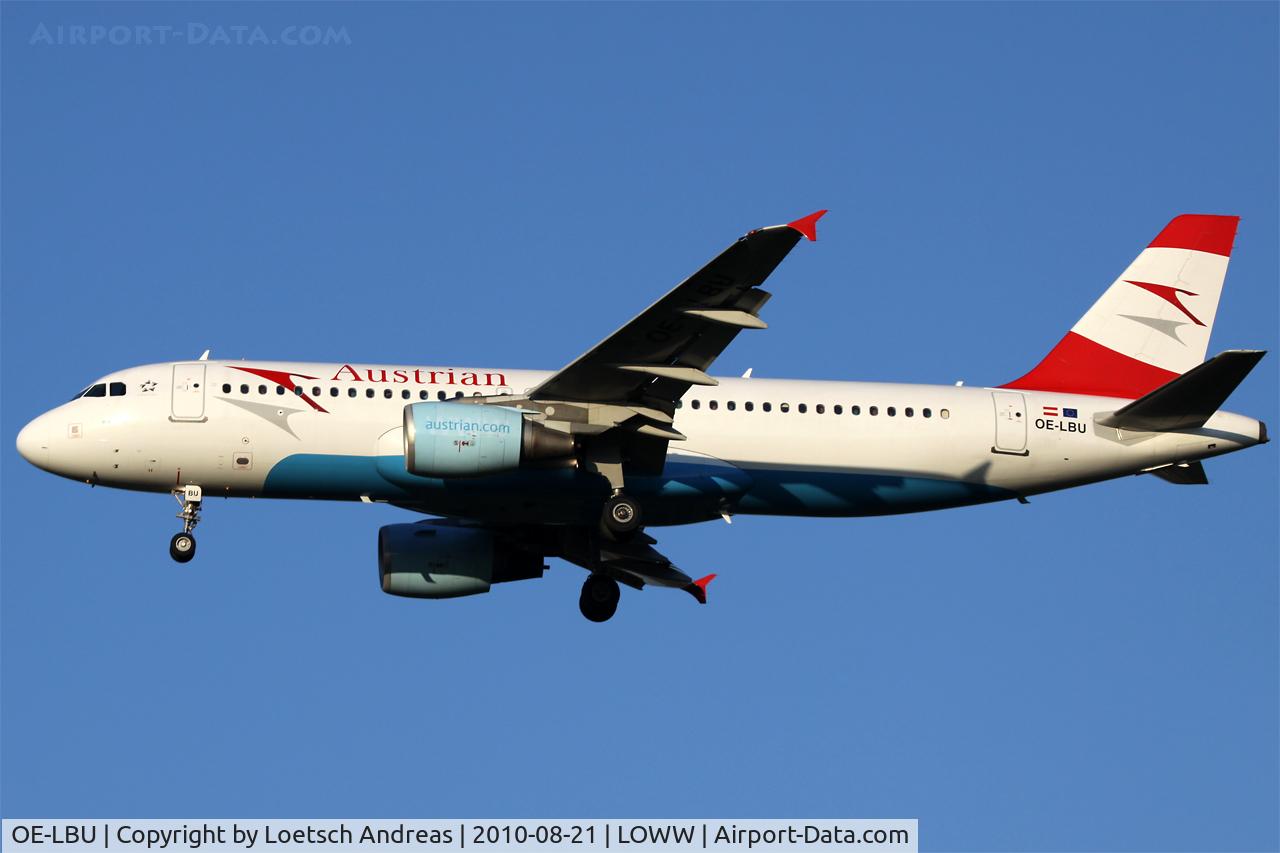 OE-LBU, 2001 Airbus A320-214 C/N 1478, Austrian