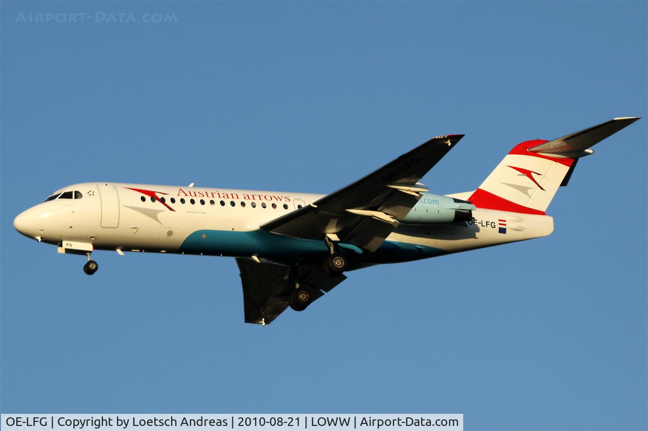 OE-LFG, 1995 Fokker 70 (F-28-0070) C/N 11549, Austrian Arrows