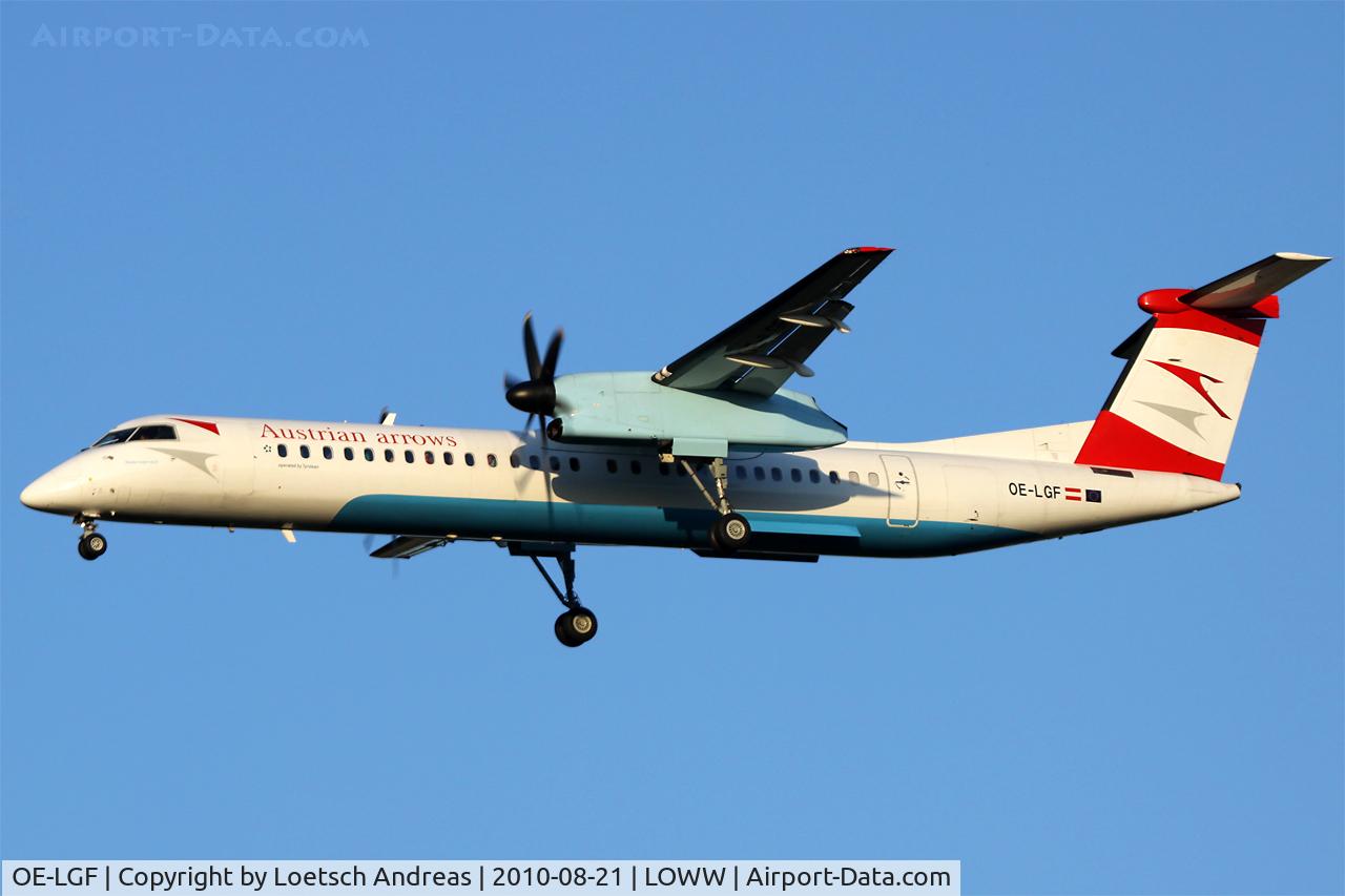 OE-LGF, 2002 De Havilland Canada DHC-8-402Q Dash 8 C/N 4068, Austrian Arrows