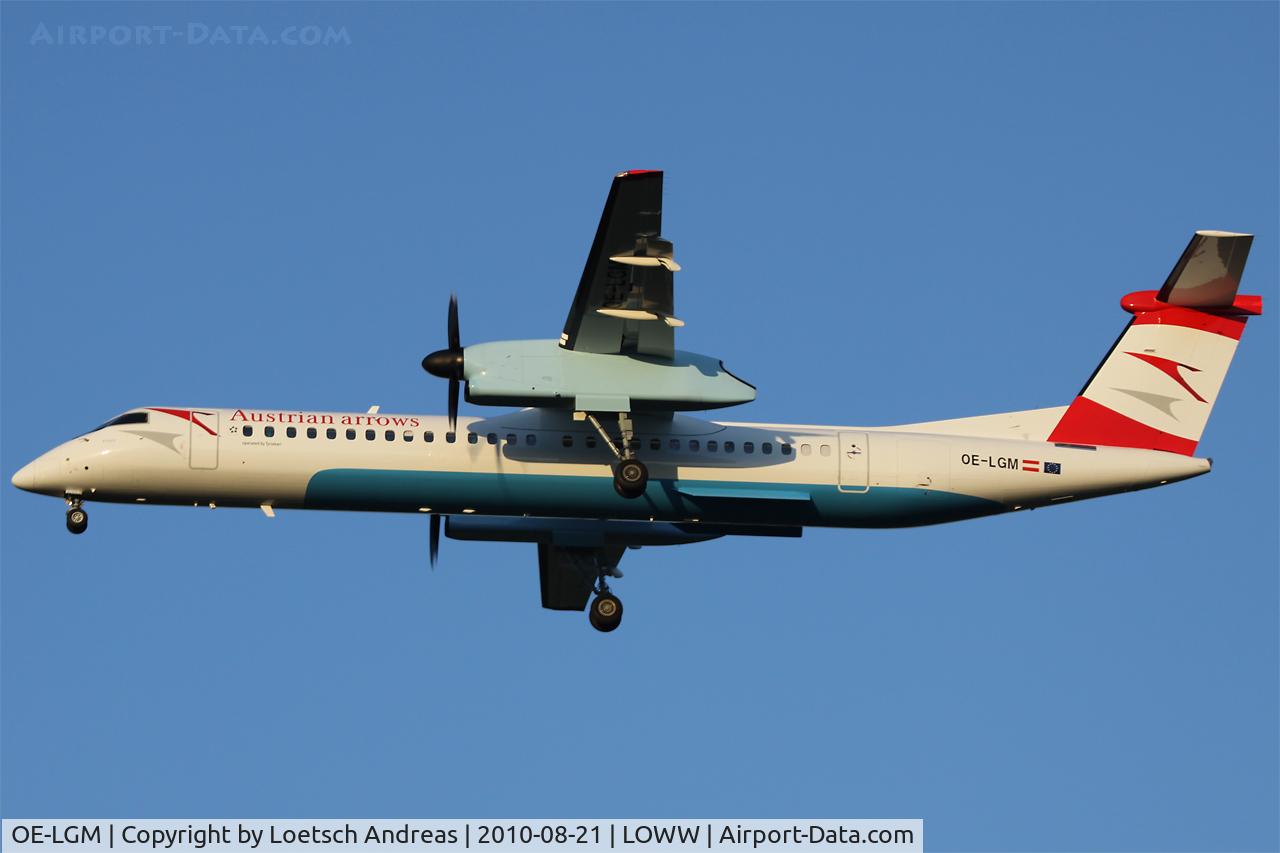 OE-LGM, 2010 De Havilland Canada DHC-8-402Q Dash 8 C/N 4319, Austrian Arrows
