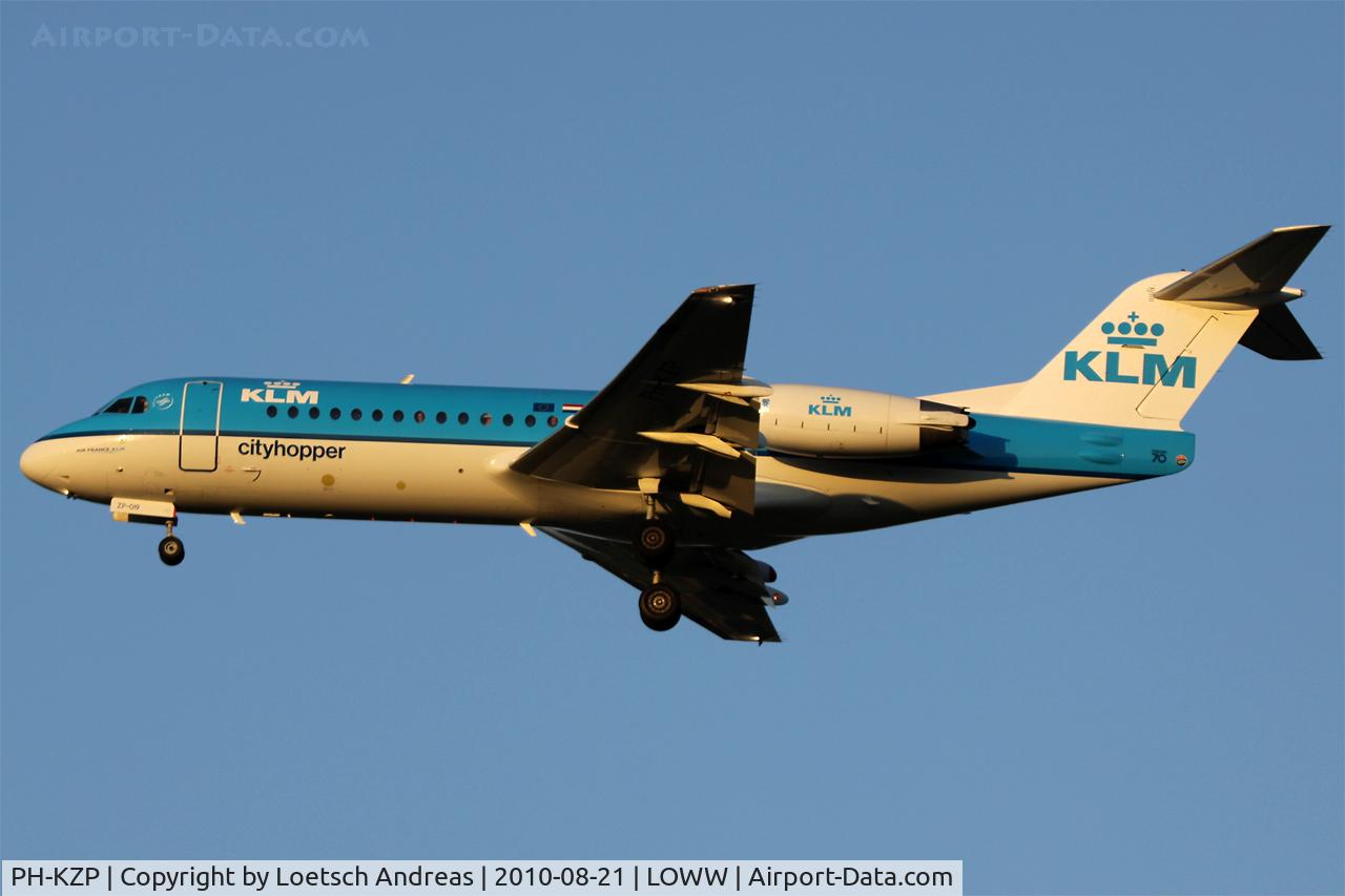 PH-KZP, 1995 Fokker 70 (F-28-0070) C/N 11539, KLM Cityhopper