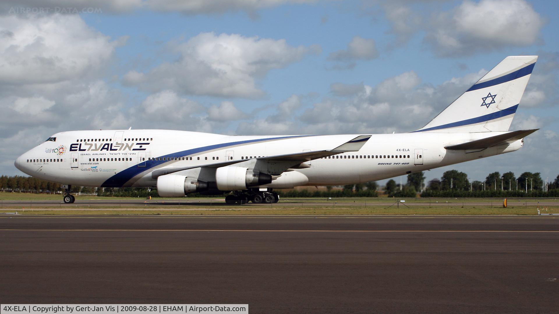 4X-ELA, 1994 Boeing 747-458 C/N 26055, Taxiing to his gate
