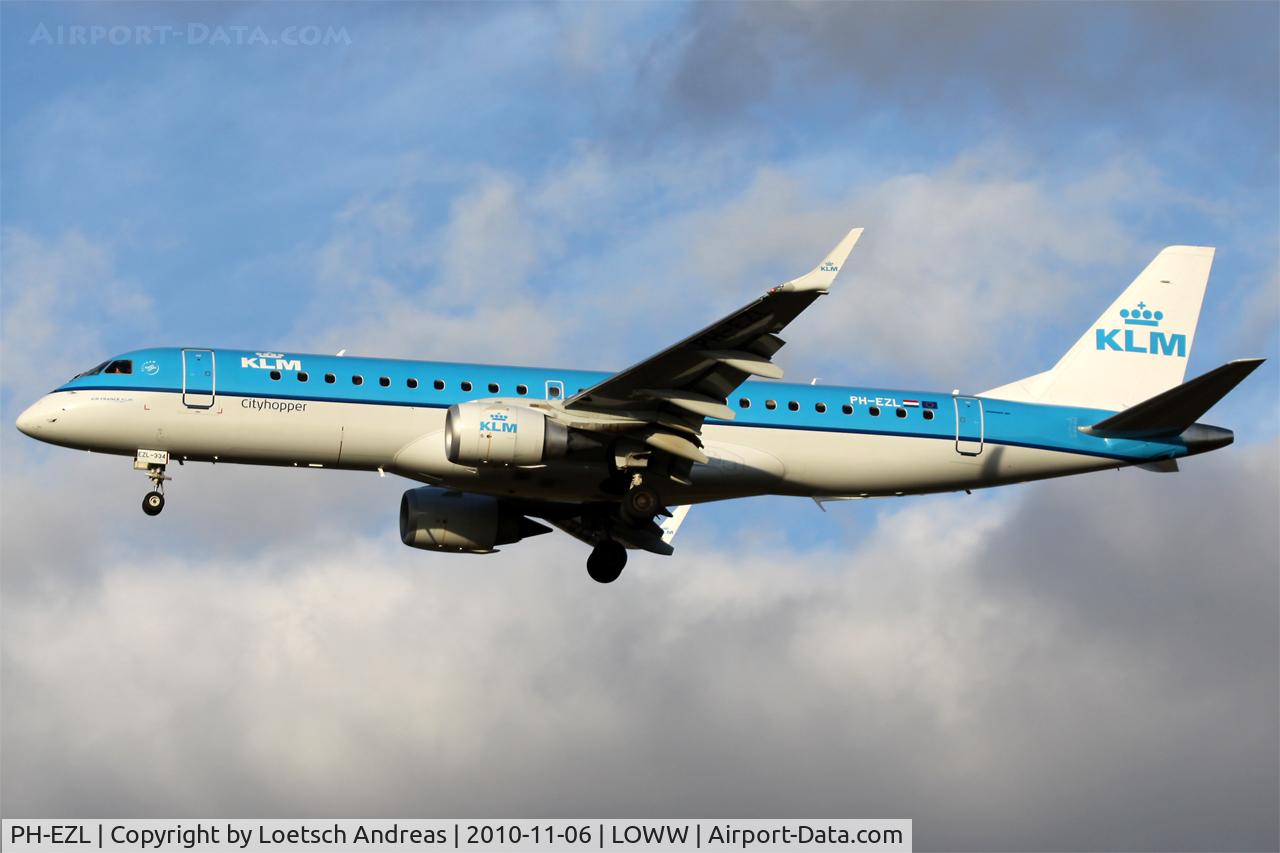 PH-EZL, 2010 Embraer 190LR (ERJ-190-100LR) C/N 19000334, New Embraer for KLM Cityhopper