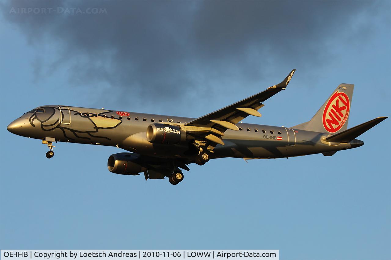 OE-IHB, 2009 Embraer 190LR (ERJ-190-100LR) C/N 19000294, c/n.19000294 Fly Niki named 
