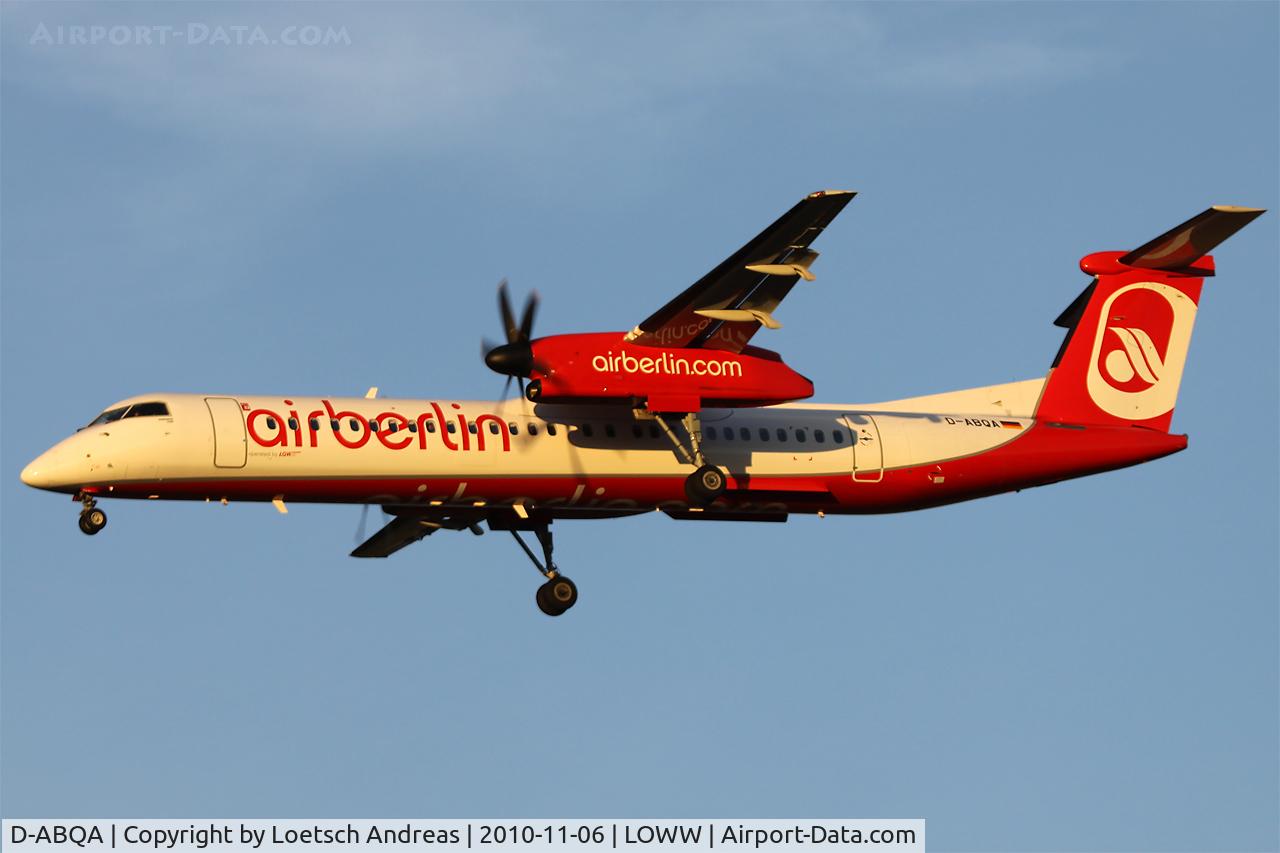 D-ABQA, 2008 De Havilland Canada DHC-8-402Q Dash 8 C/N 4223, Air Berlin Dash