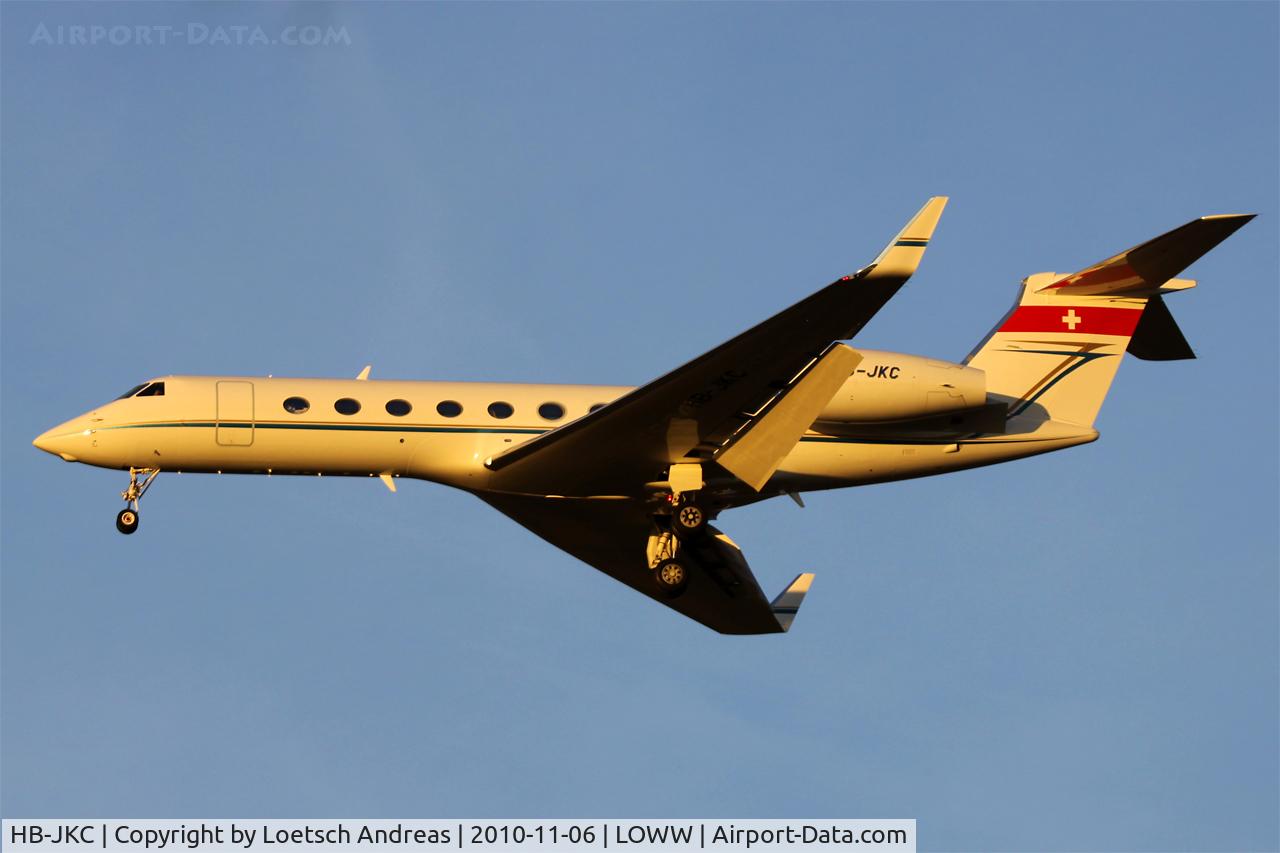 HB-JKC, 2009 Gulfstream Aerospace GV-SP (G550) C/N 5240, Jet Aviation Business Jets AG