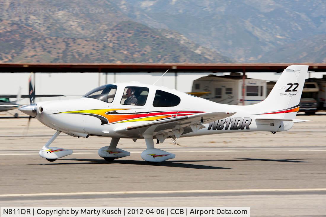 N811DR, 2007 Cirrus SR22 Turbo C/N 2367, Departing Runway 24.