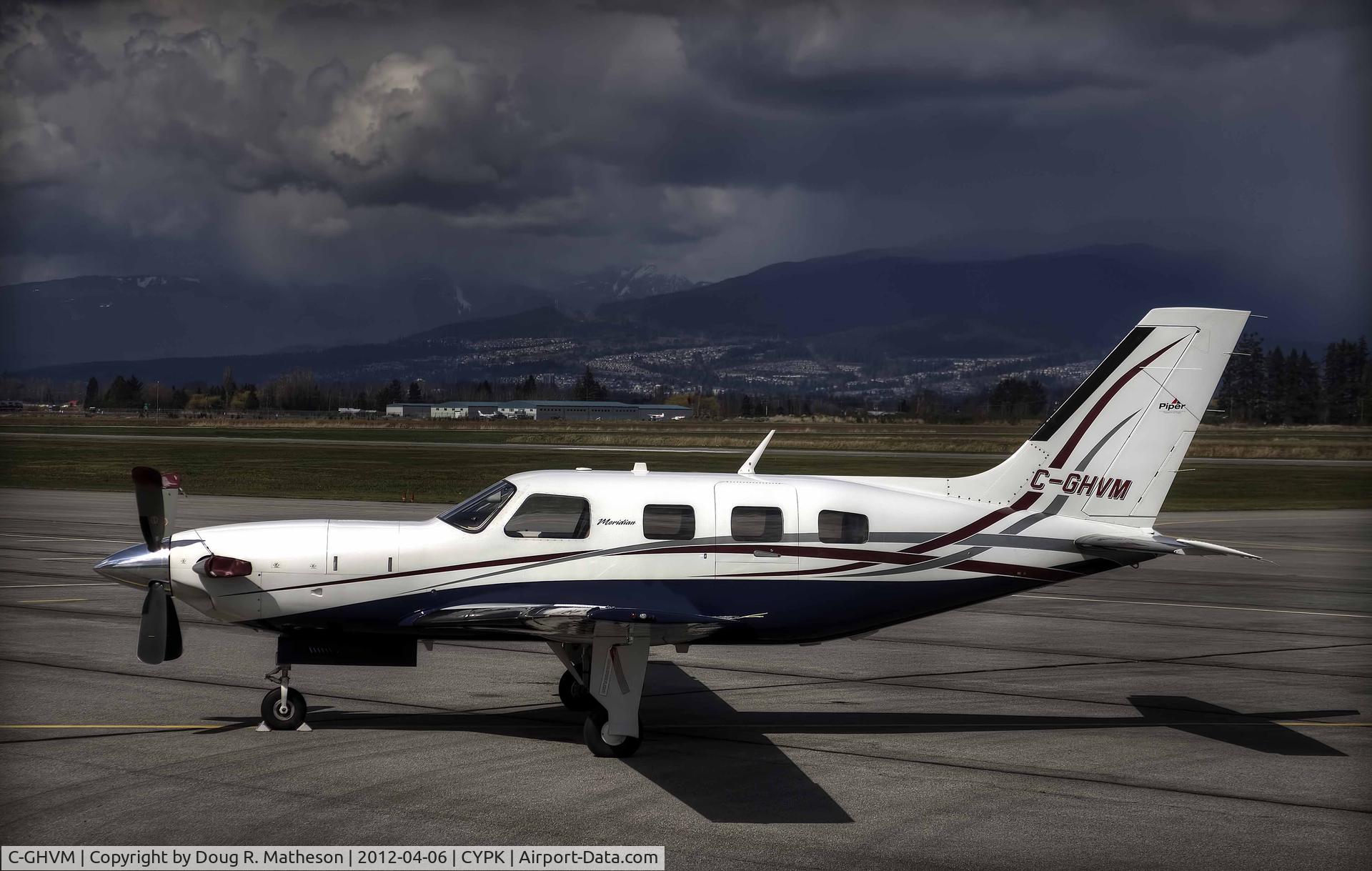 C-GHVM, 2008 Piper PA-46-500TP Malibu Meridian C/N 4697339, At Pitt Meadows