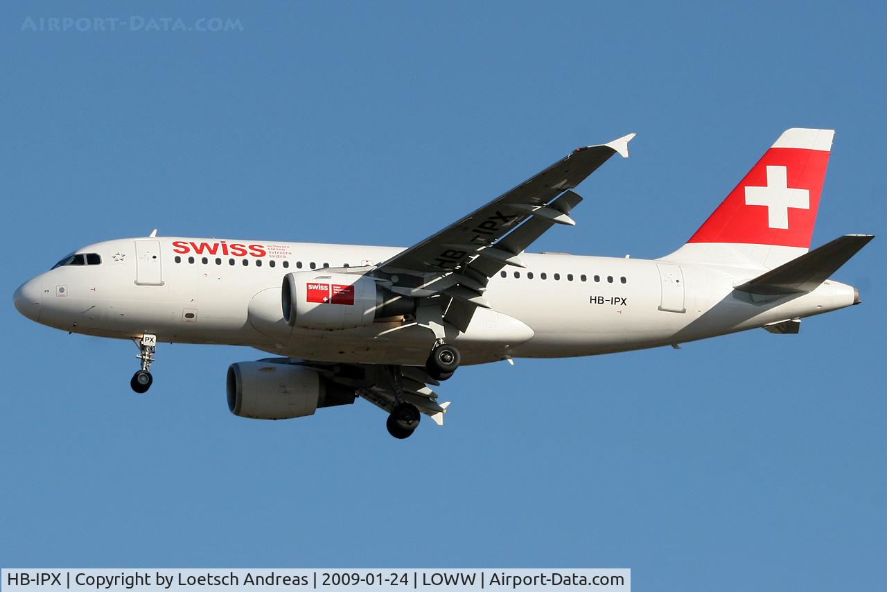 HB-IPX, 1996 Airbus A319-112 C/N 612, Swiss Airbus, named 