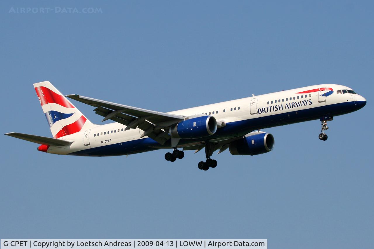 G-CPET, 1998 Boeing 757-236 C/N 29115, Speedbird