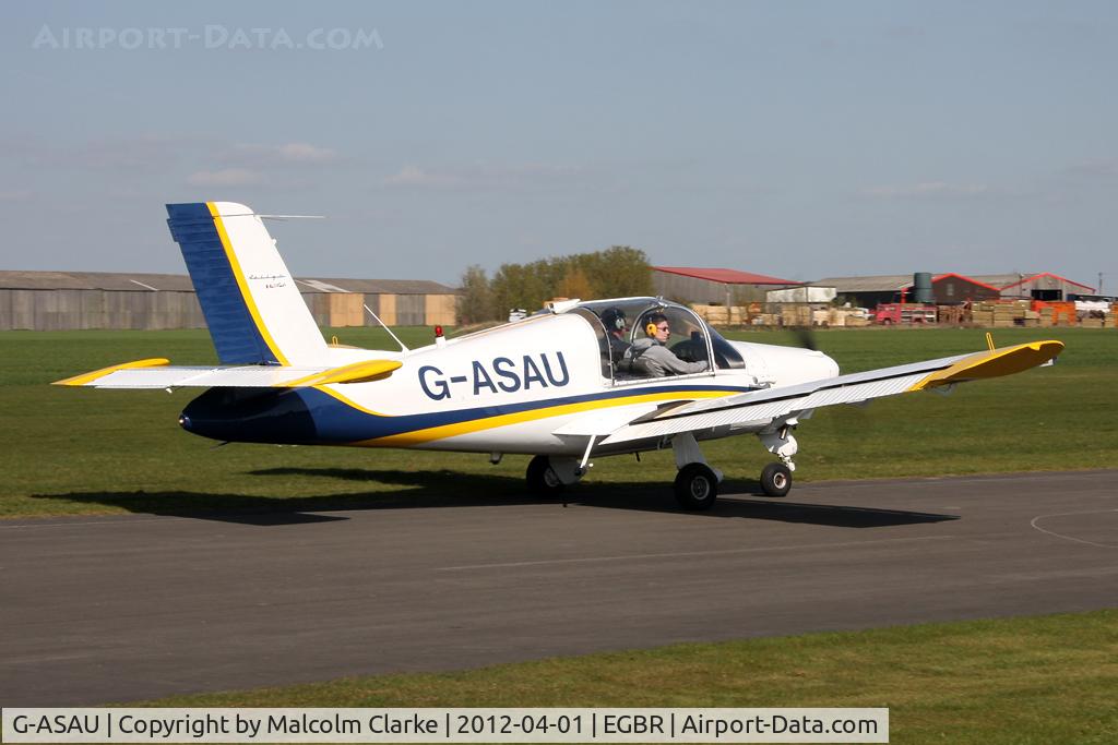 G-ASAU, 1962 Morane-Saulnier MS-880B Rallye Club C/N 179, Morane Saulnier MS880B, Breighton Airfield's 2012 April Fools Fly-In.