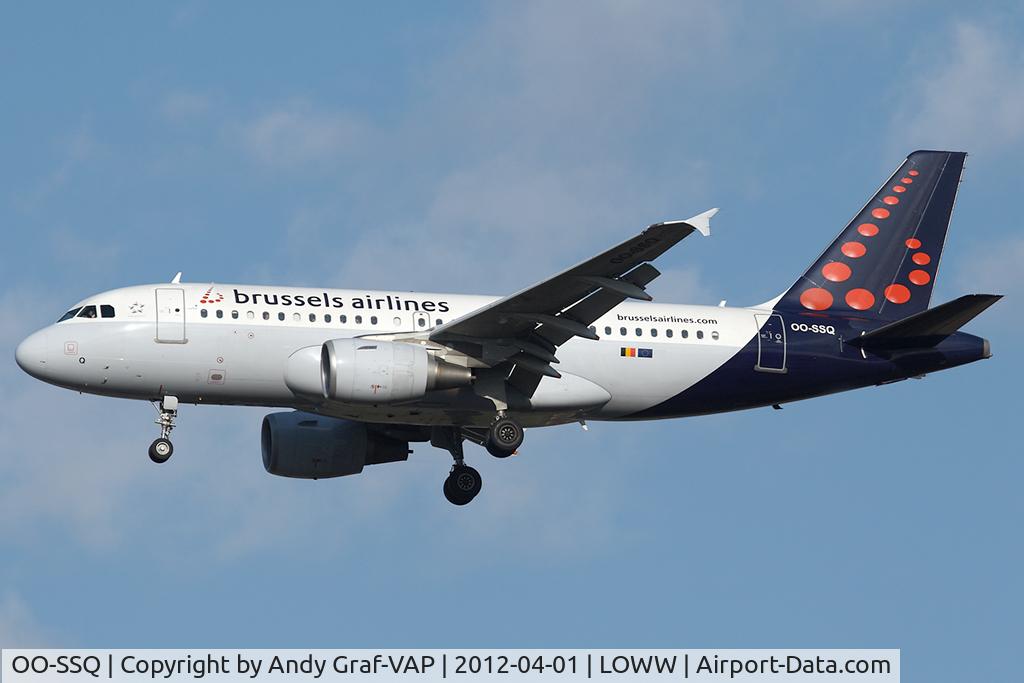 OO-SSQ, 2009 Airbus A319-112 C/N 3790, Brussel Airlines A319
