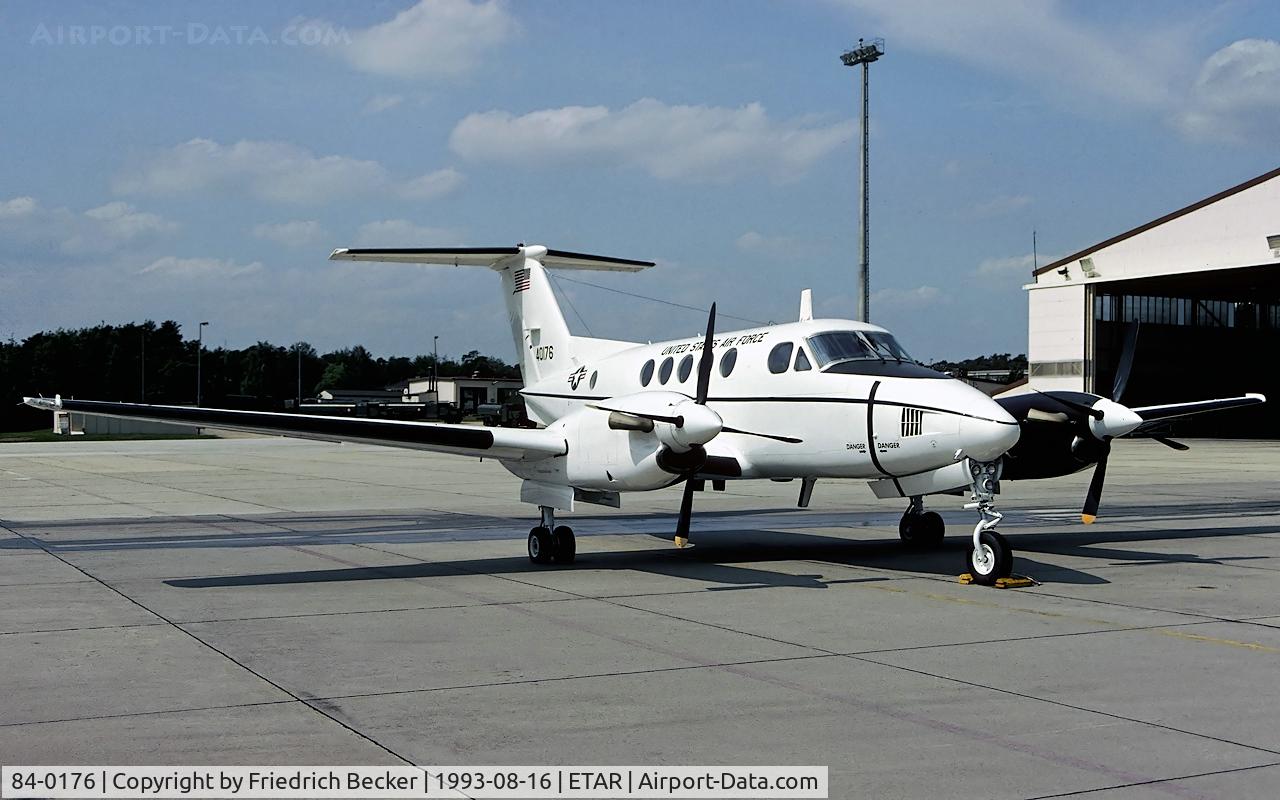 84-0176, 1984 Beech C-12F Huron C/N BL-106, flightline at Ramstein AB