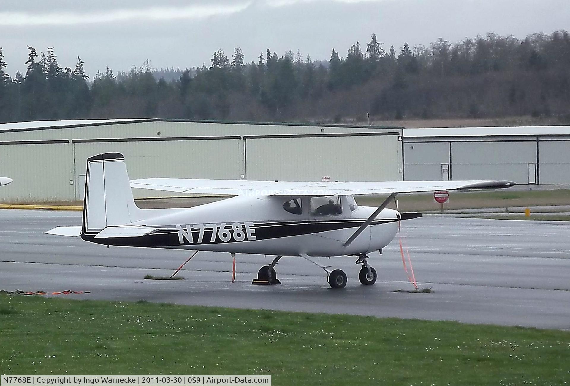 N7768E, 1959 Cessna 150 C/N 17568, Cessna 150 at Jefferson County Intl Airport, Port Townsend WA