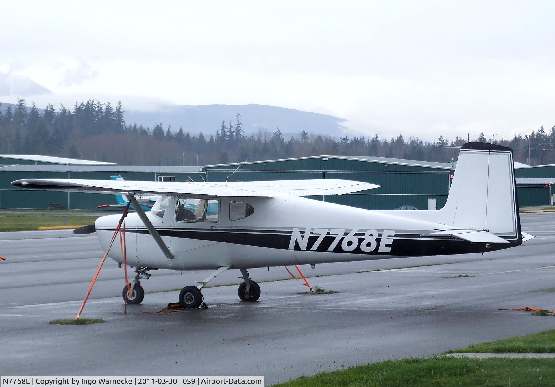 N7768E, 1959 Cessna 150 C/N 17568, Cessna 150 at Jefferson County Intl Airport, Port Townsend WA