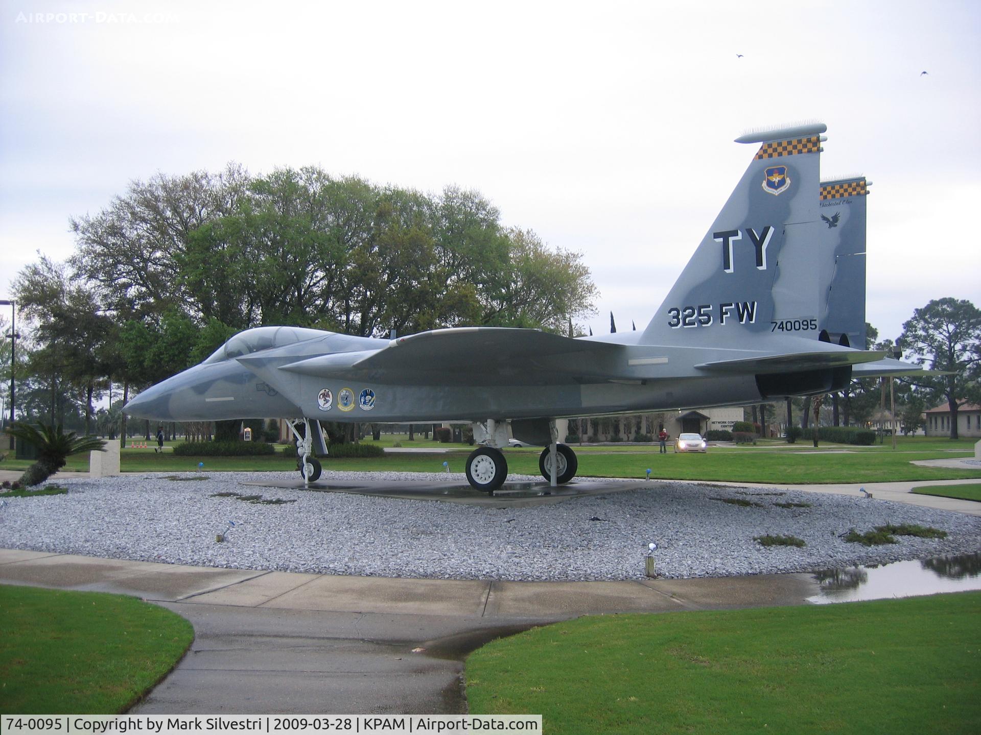 74-0095, 1974 McDonnell Douglas F-15A Eagle C/N 0069/A056, On Display at Tyndall AFB