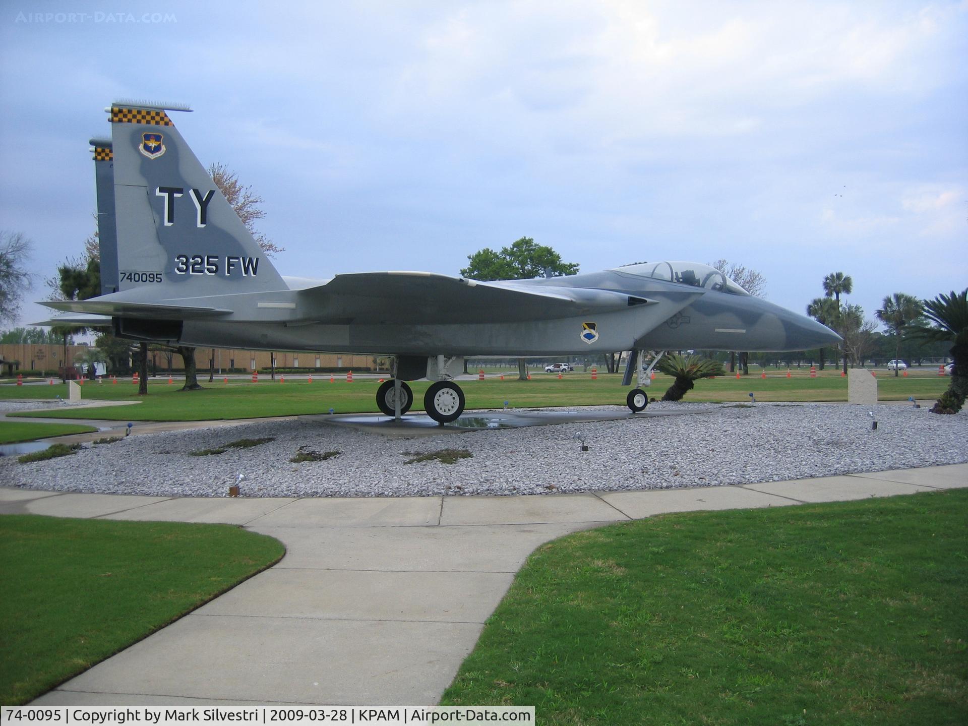 74-0095, 1974 McDonnell Douglas F-15A Eagle C/N 0069/A056, On Display at Tyndall AFB