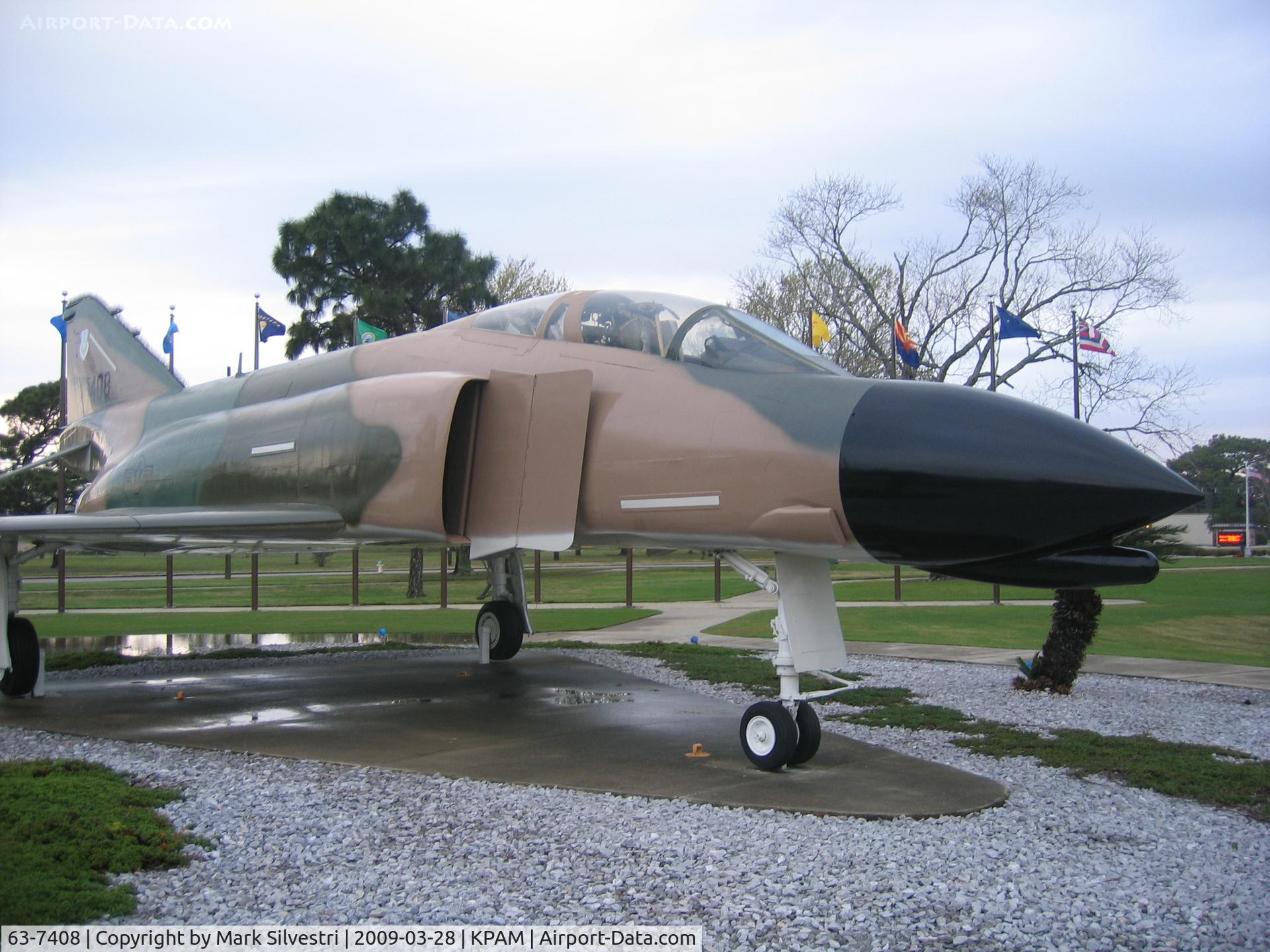 63-7408, 1963 McDonnell F-4C Phantom II C/N 7408, On display at Tyndall AFB