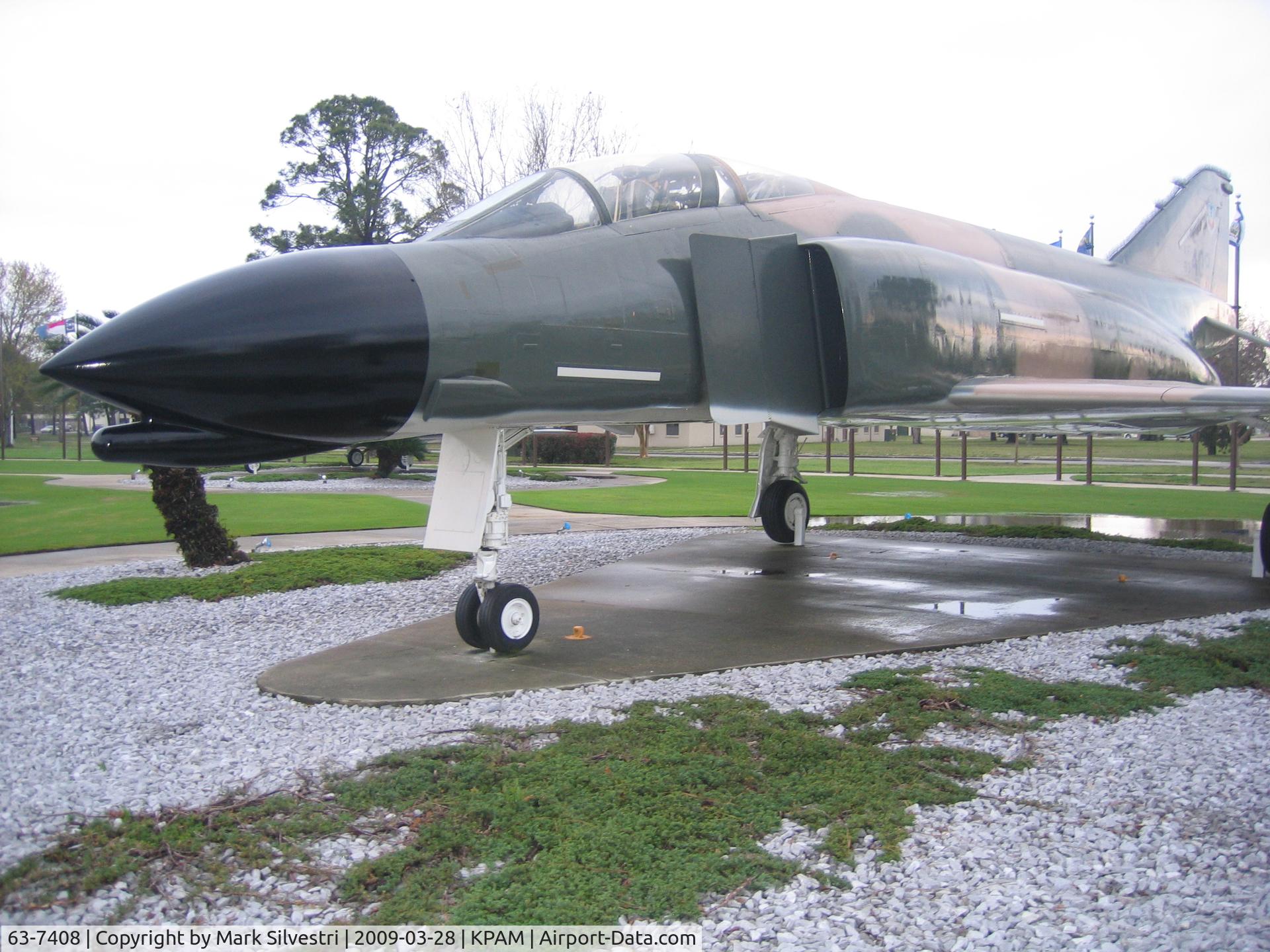 63-7408, 1963 McDonnell F-4C Phantom II C/N 7408, On display at Tyndall AFB