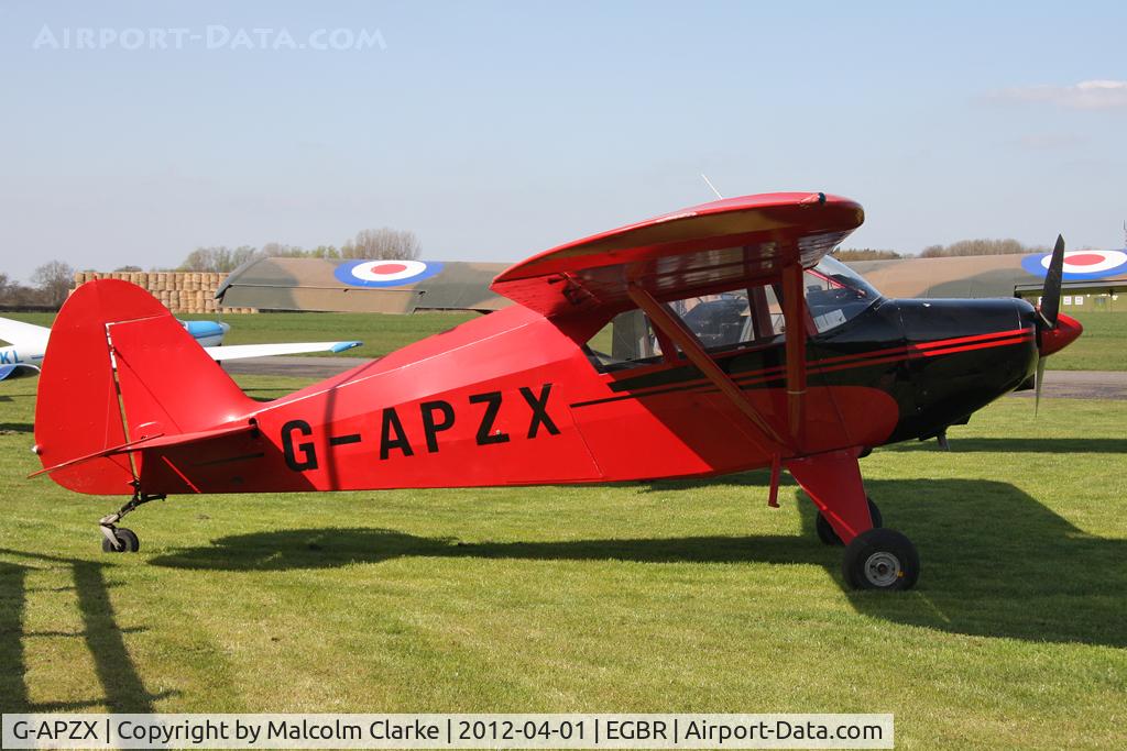 G-APZX, 1957 Piper PA-22-150 Caribbean C/N 22-5181, Piper PA-22-150 Caribean, Breighton Airfield's 2012 April Fools Fly-In.