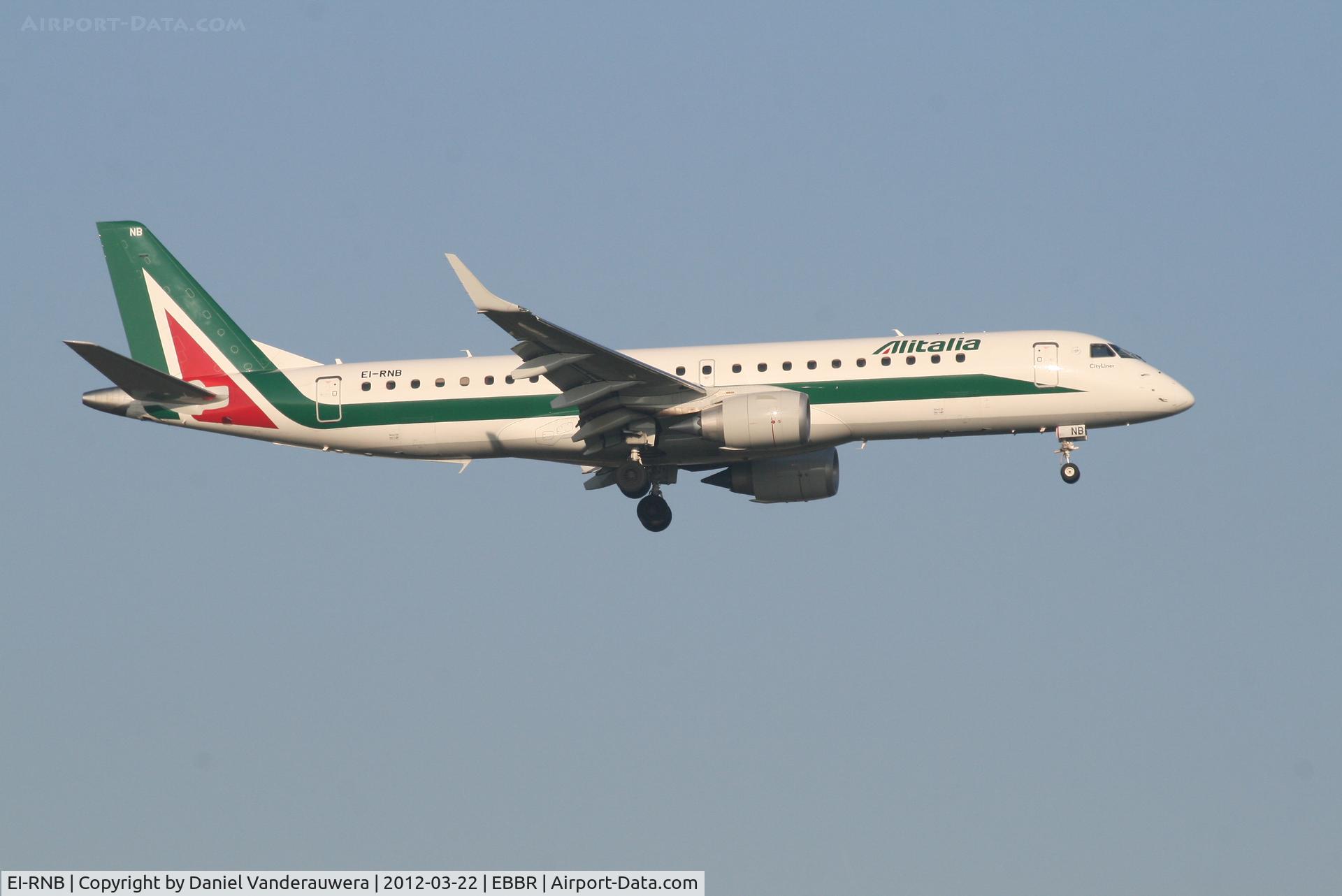 EI-RNB, 2011 Embraer 190LR (ERJ-190-100LR) C/N 19000479, Arrival of flight AZ148 to RWY 02